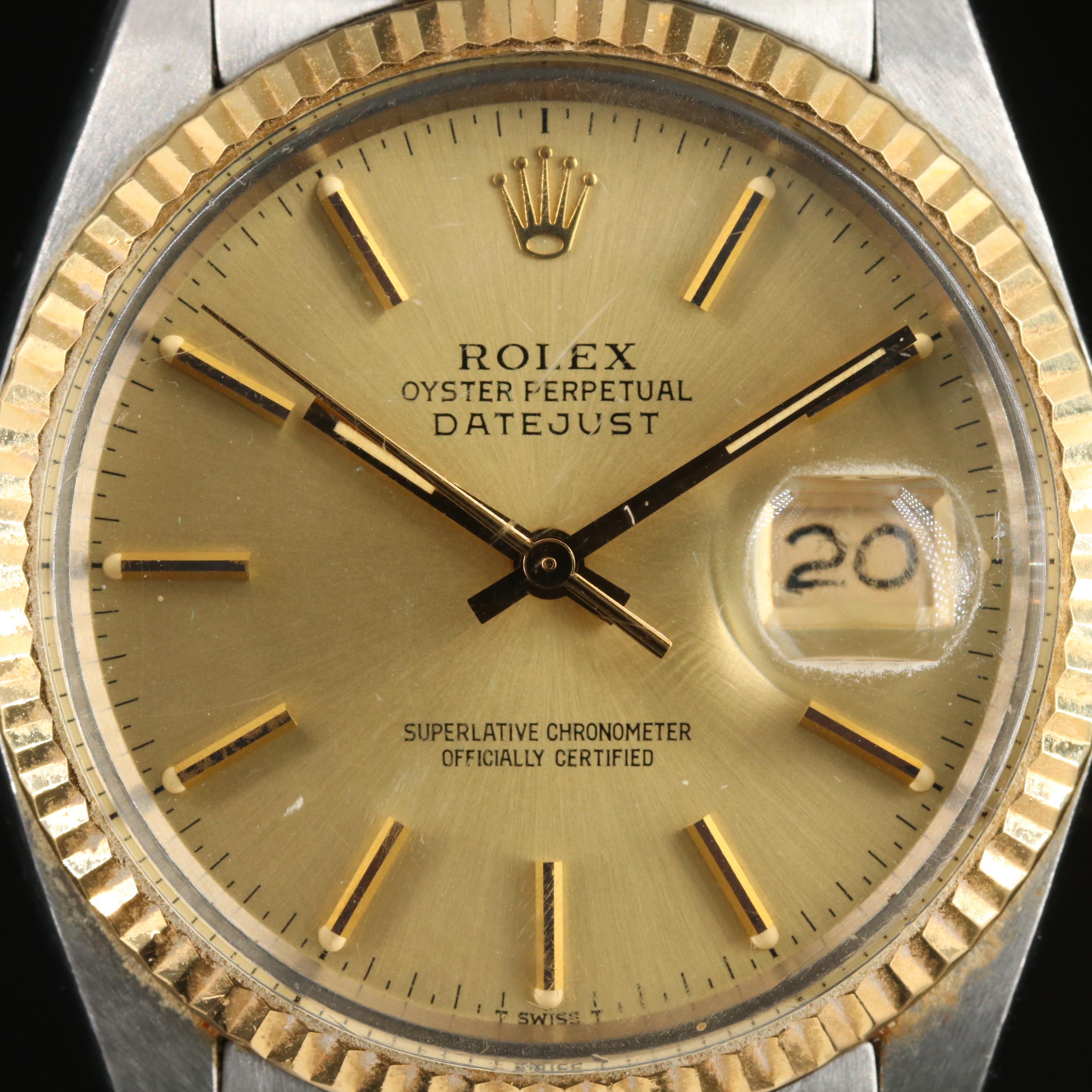 1984 Rolex Oyster Perpetual Datejust Watch