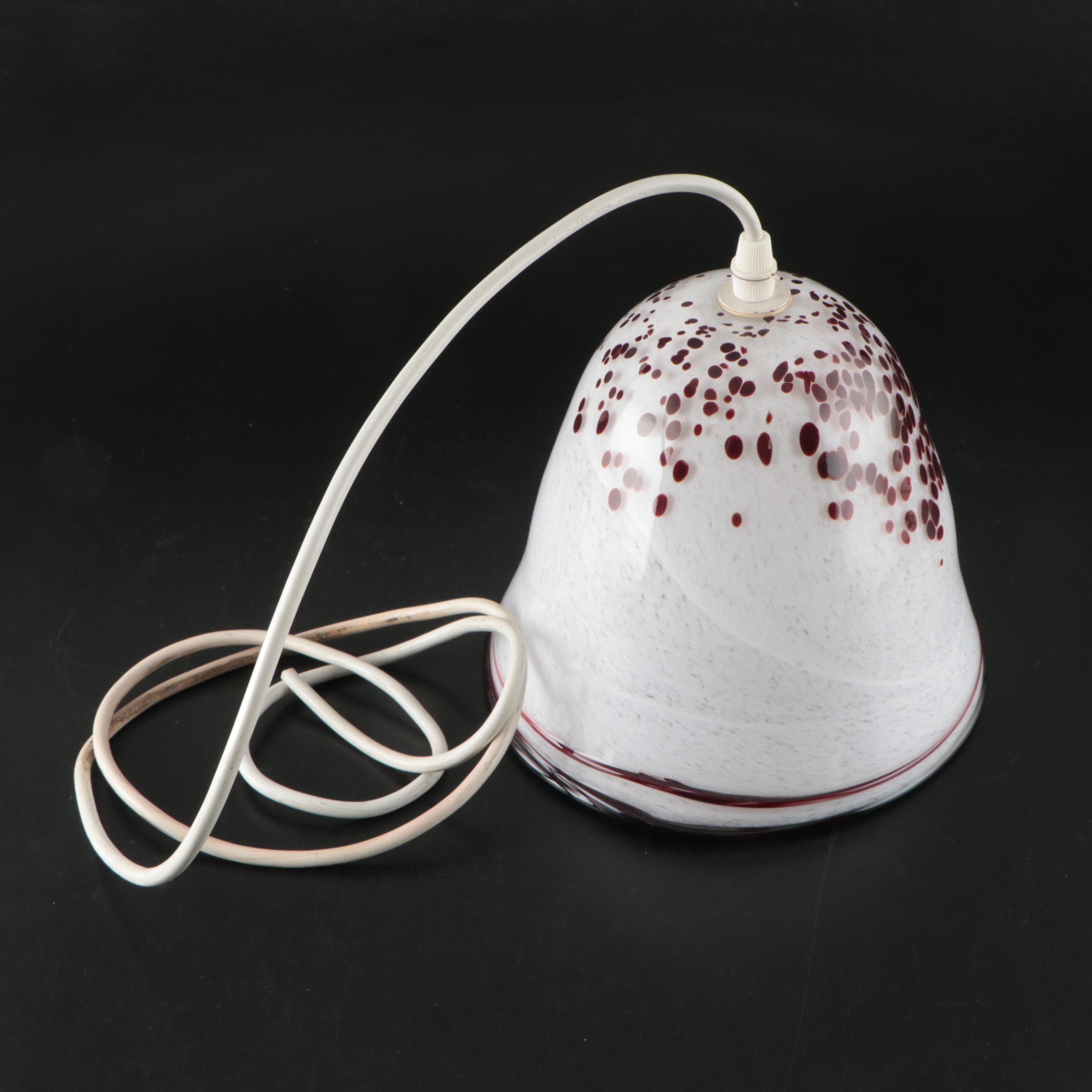 Cleveland Bubble Project Attributed Art Glass Pendant Light