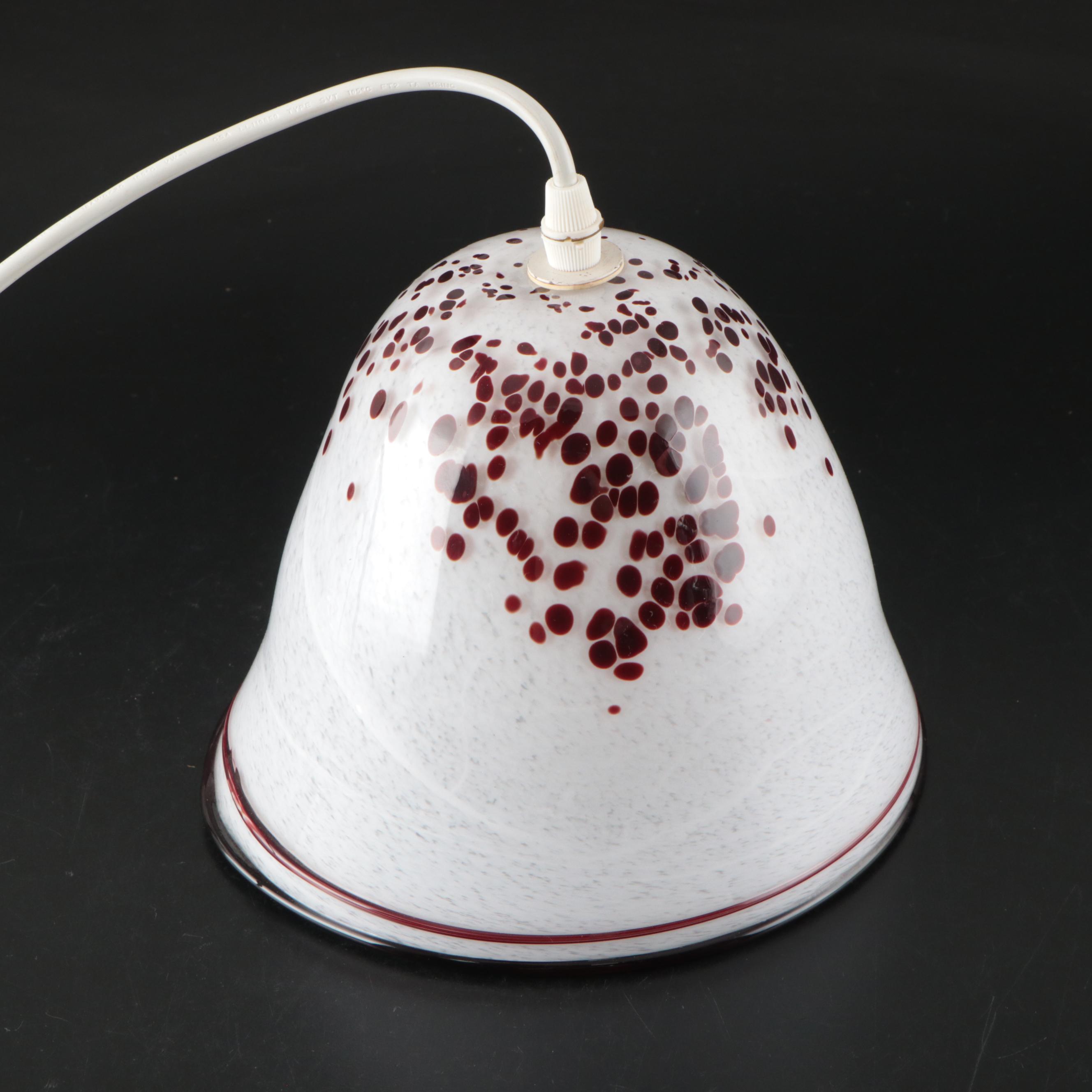 Cleveland Bubble Project Attributed Art Glass Pendant Light