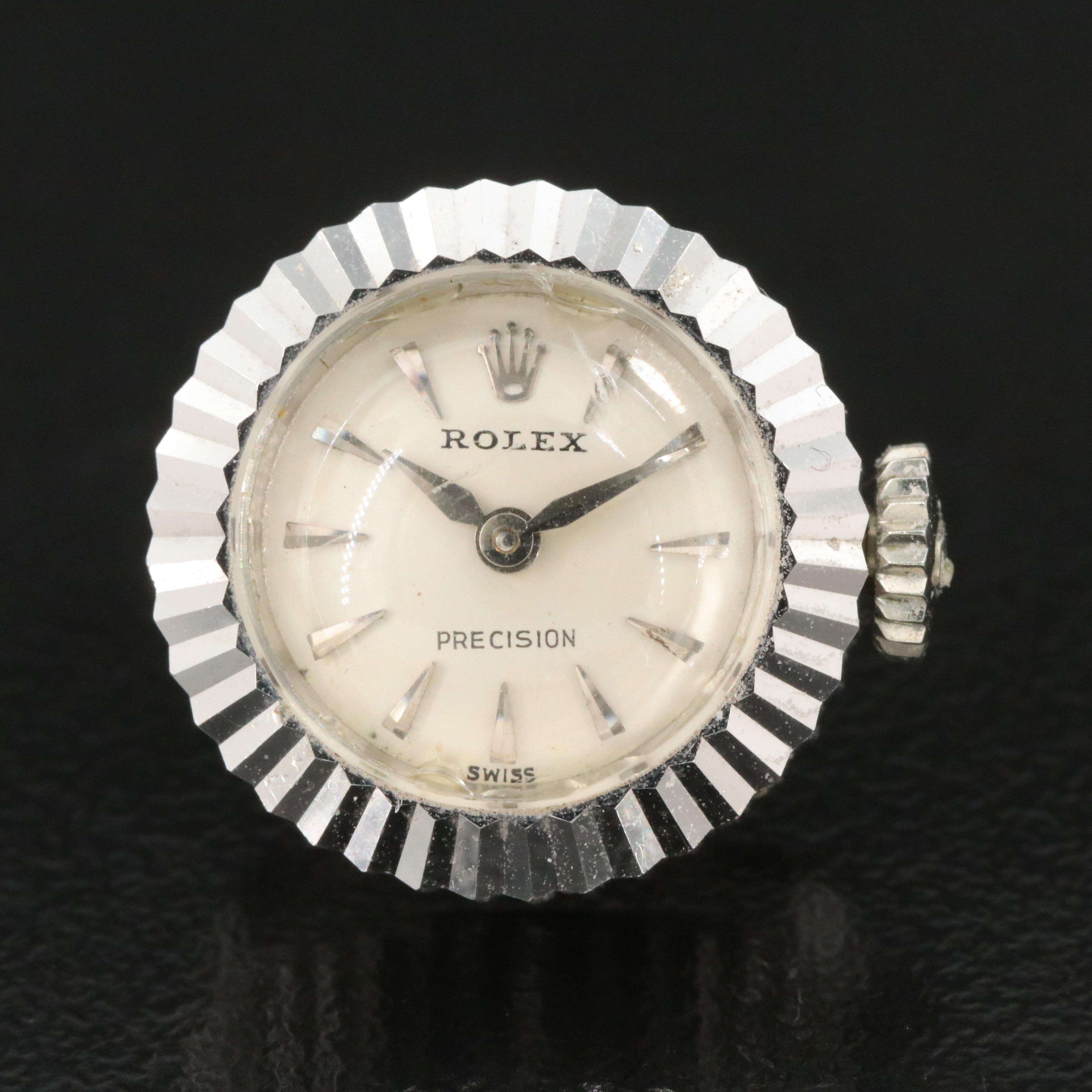 18K Rolex Precision Chamelon Style Watch