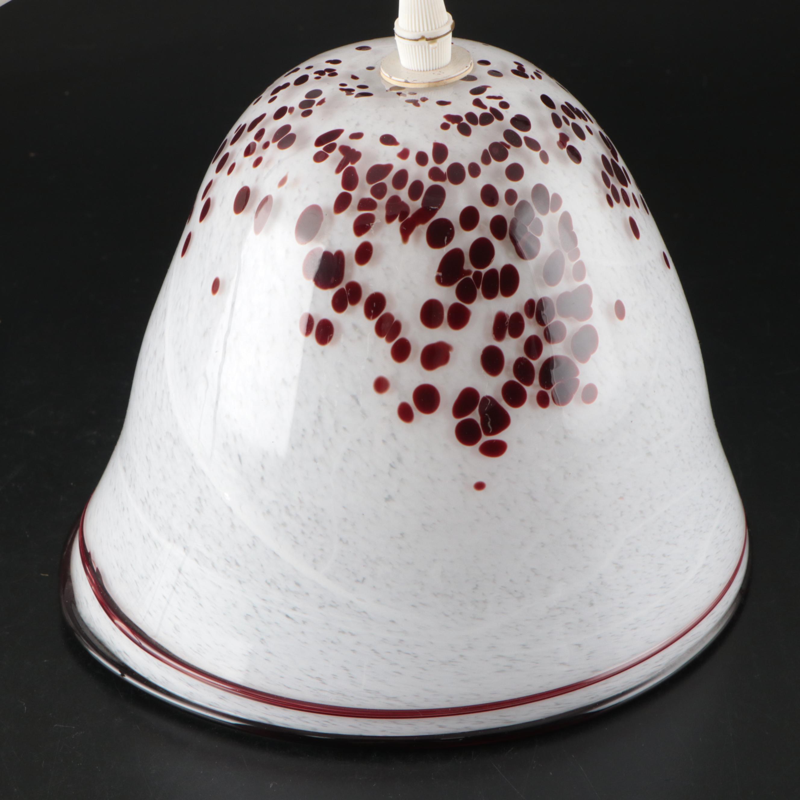 Cleveland Bubble Project Attributed Art Glass Pendant Light