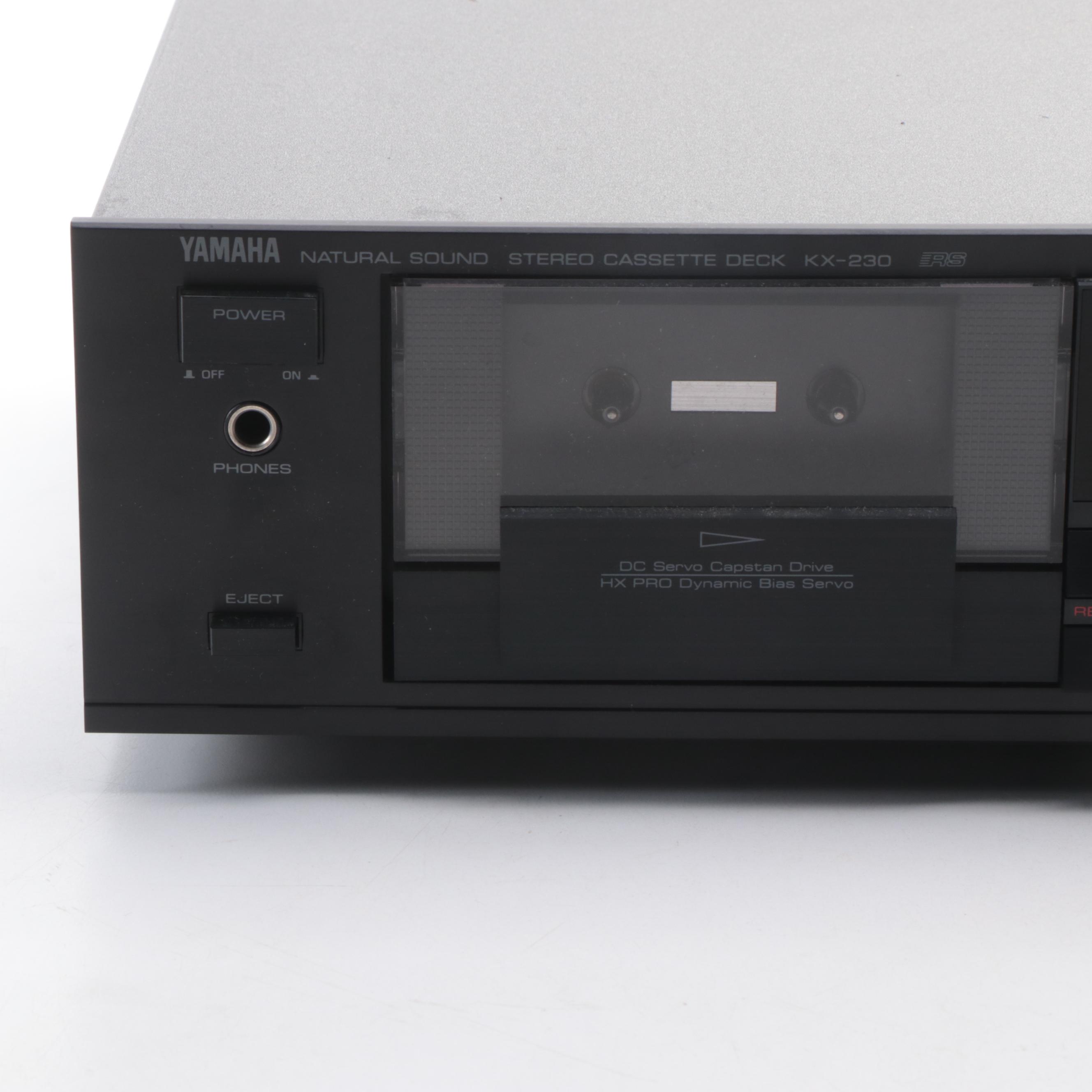 Yamaha Stereo Natural Sound Cassette Deck Model KX-230, Late 20th Century