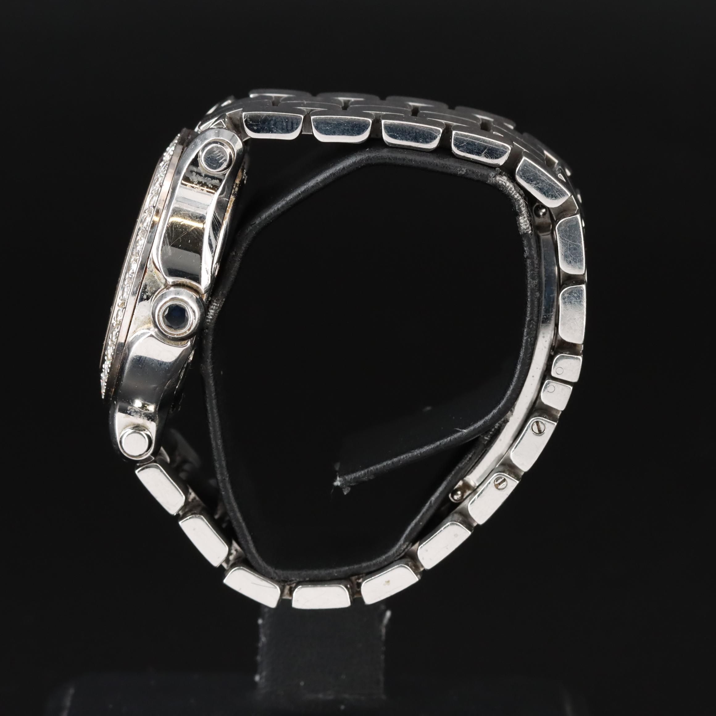 Chopard Happy Sport 2.36 CTW Custom Diamond Bezel Watch