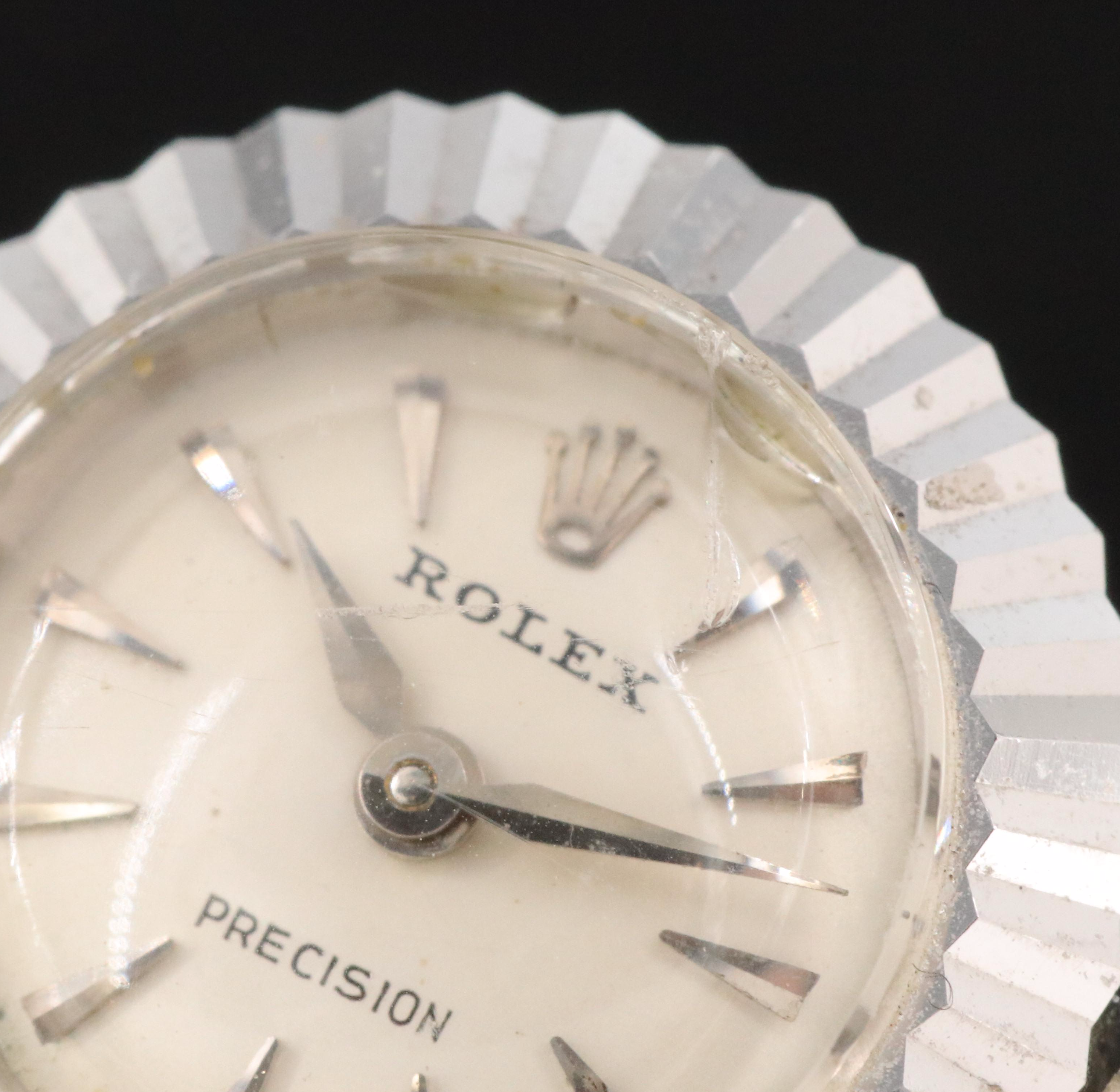 18K Rolex Precision Chamelon Style Watch