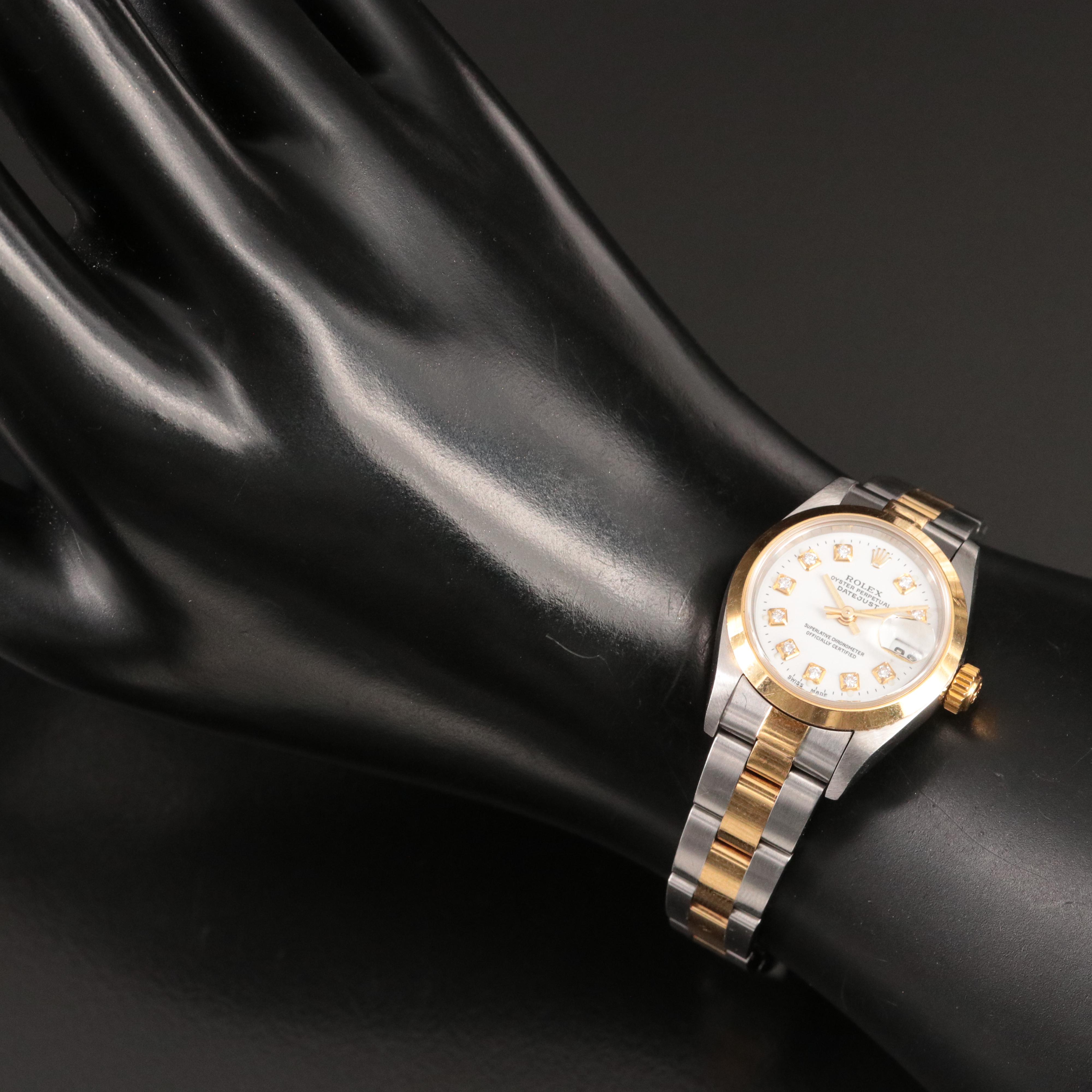 2003 Rolex Custom Diamond Dial Datejust Watch