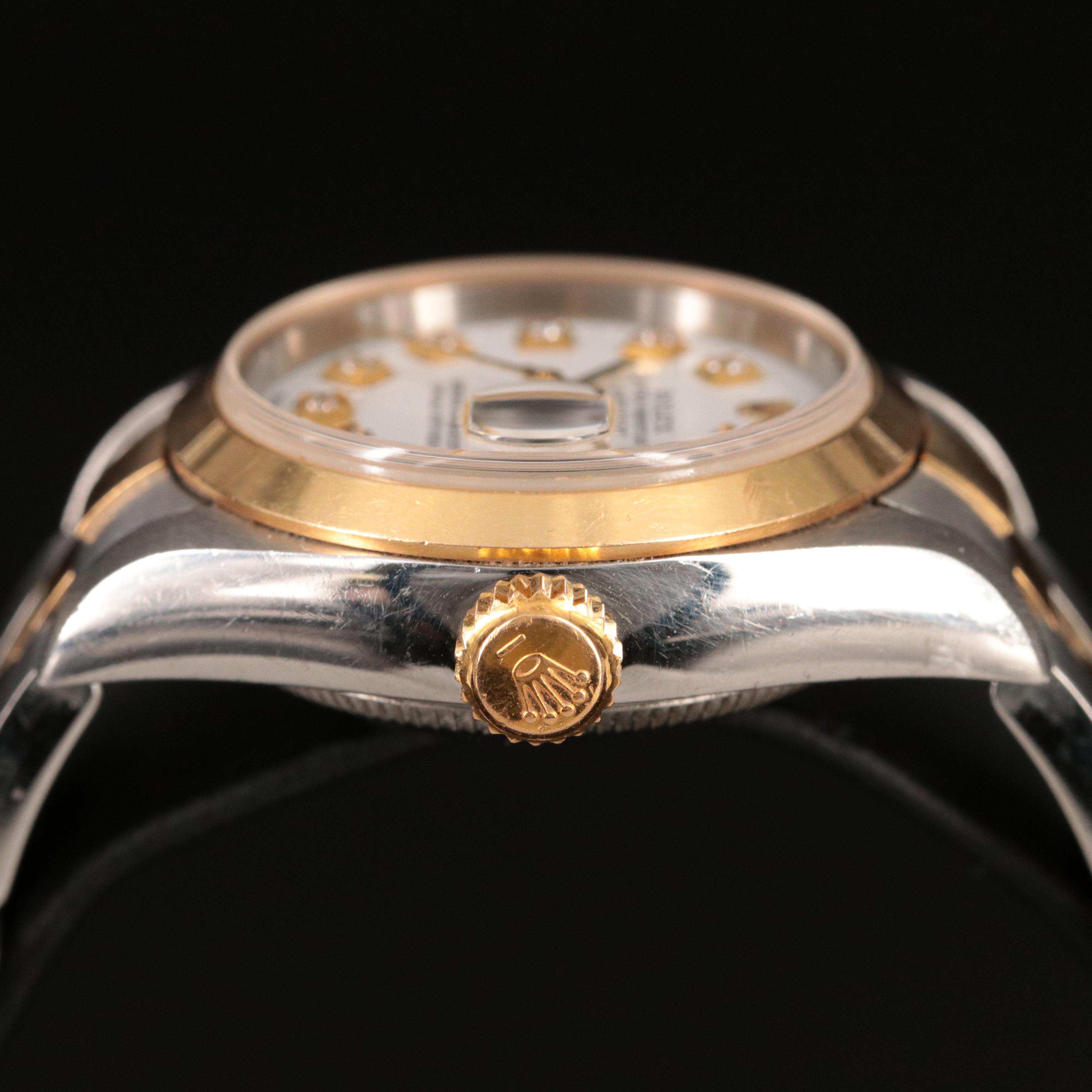 2003 Rolex Custom Diamond Dial Datejust Watch