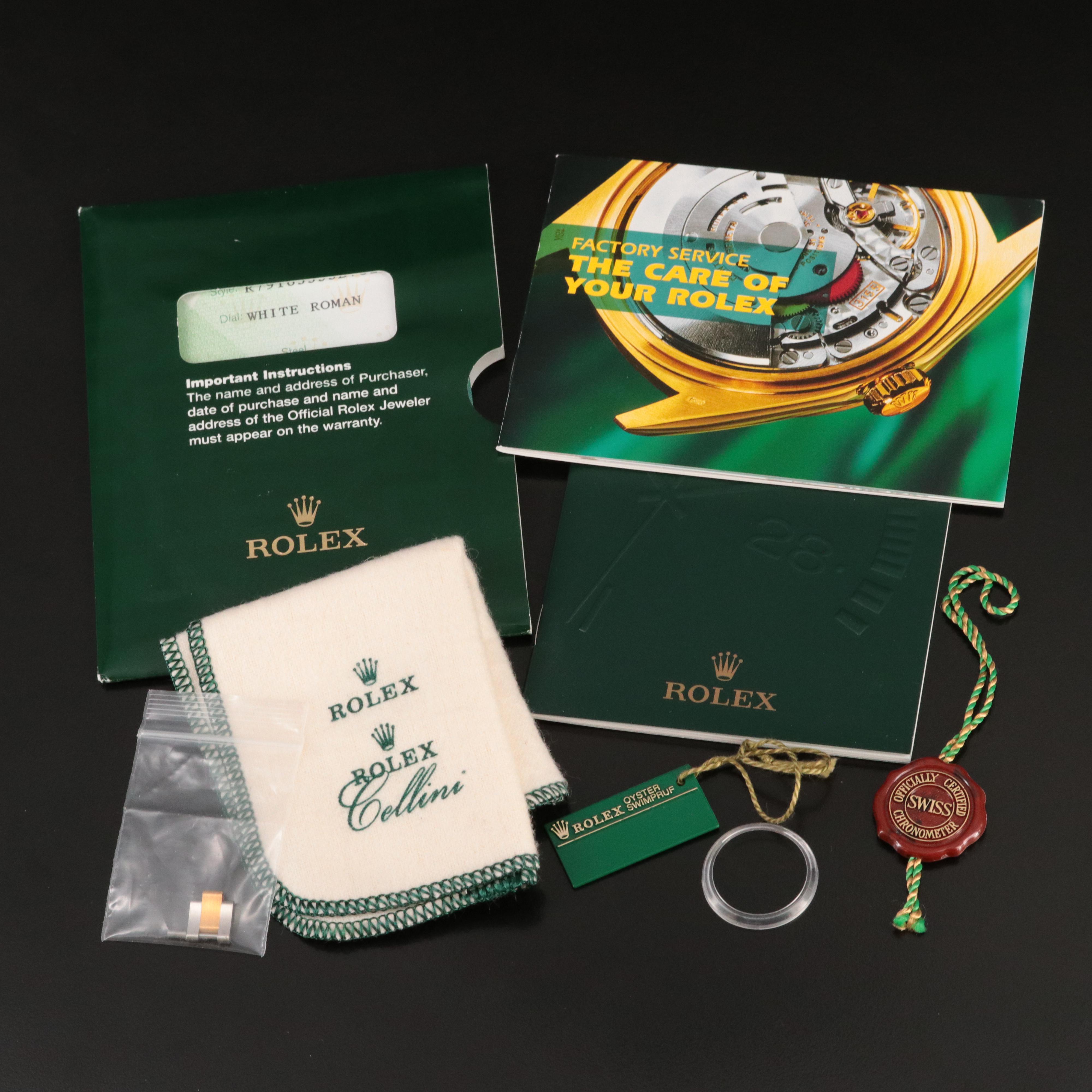 2003 Rolex Custom Diamond Dial Datejust Watch