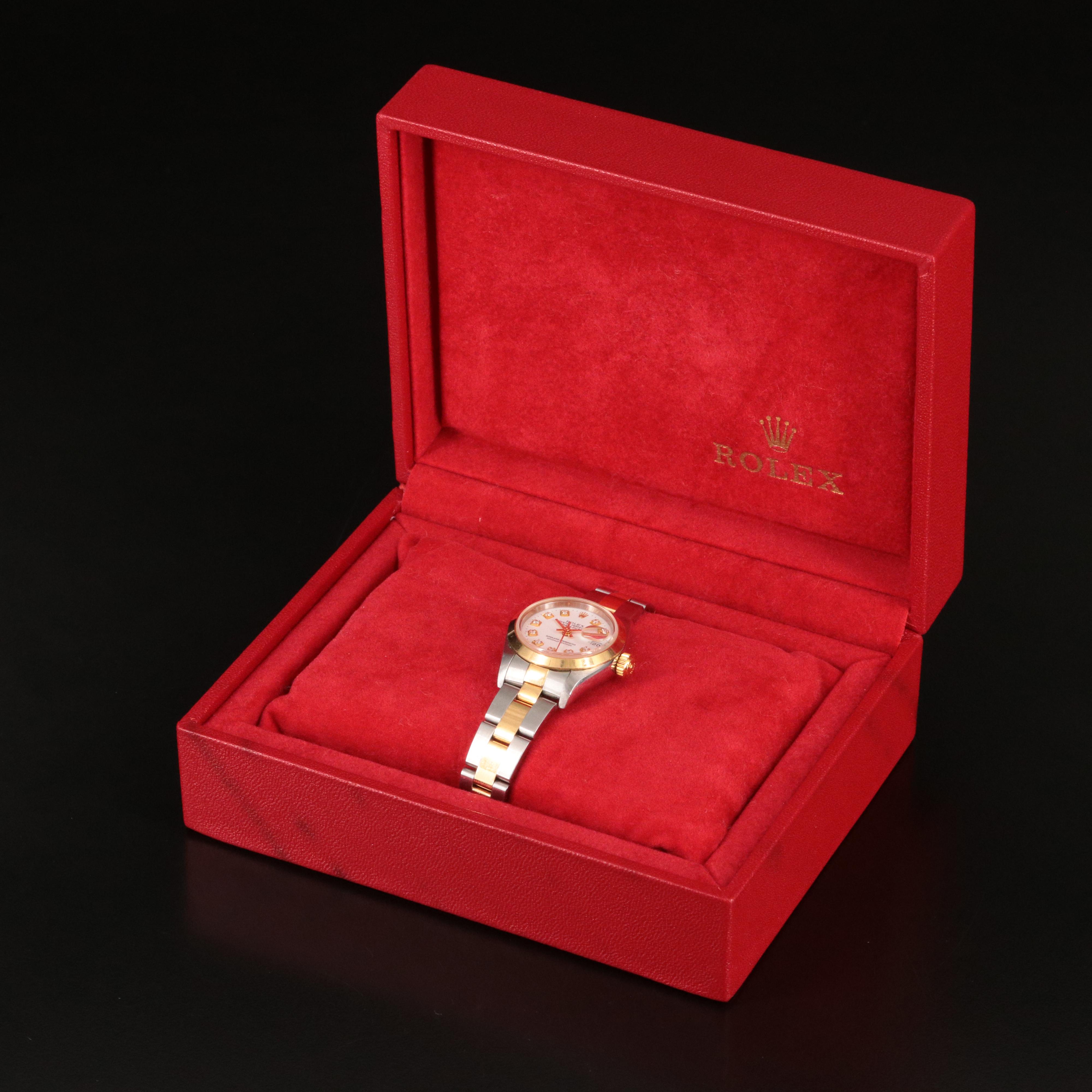 2003 Rolex Custom Diamond Dial Datejust Watch