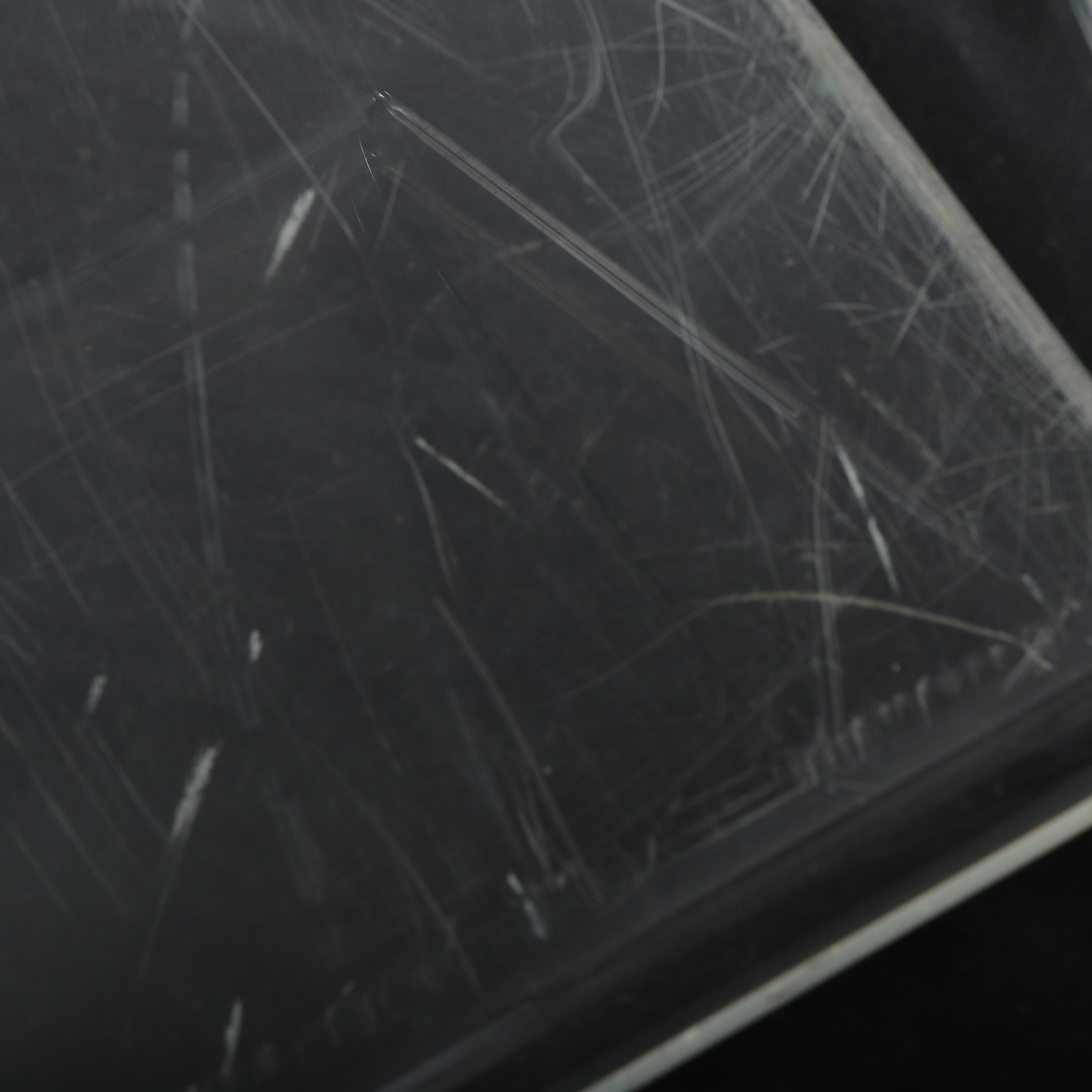 Modernist Acrylic and Glass Top Writing Table with Acrylic Z-Chair