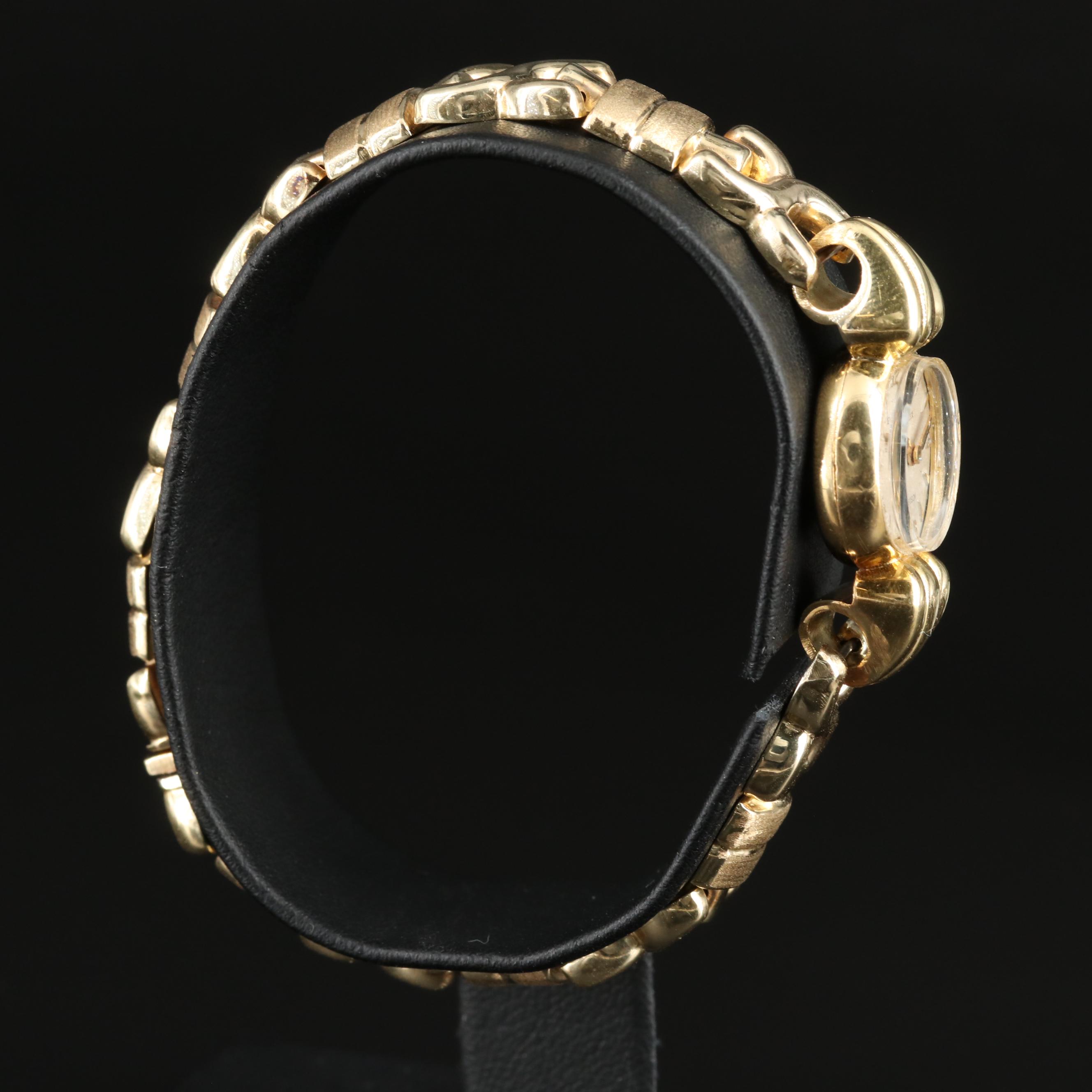 1940s Rolex 18K Gold Stem Wind Watch