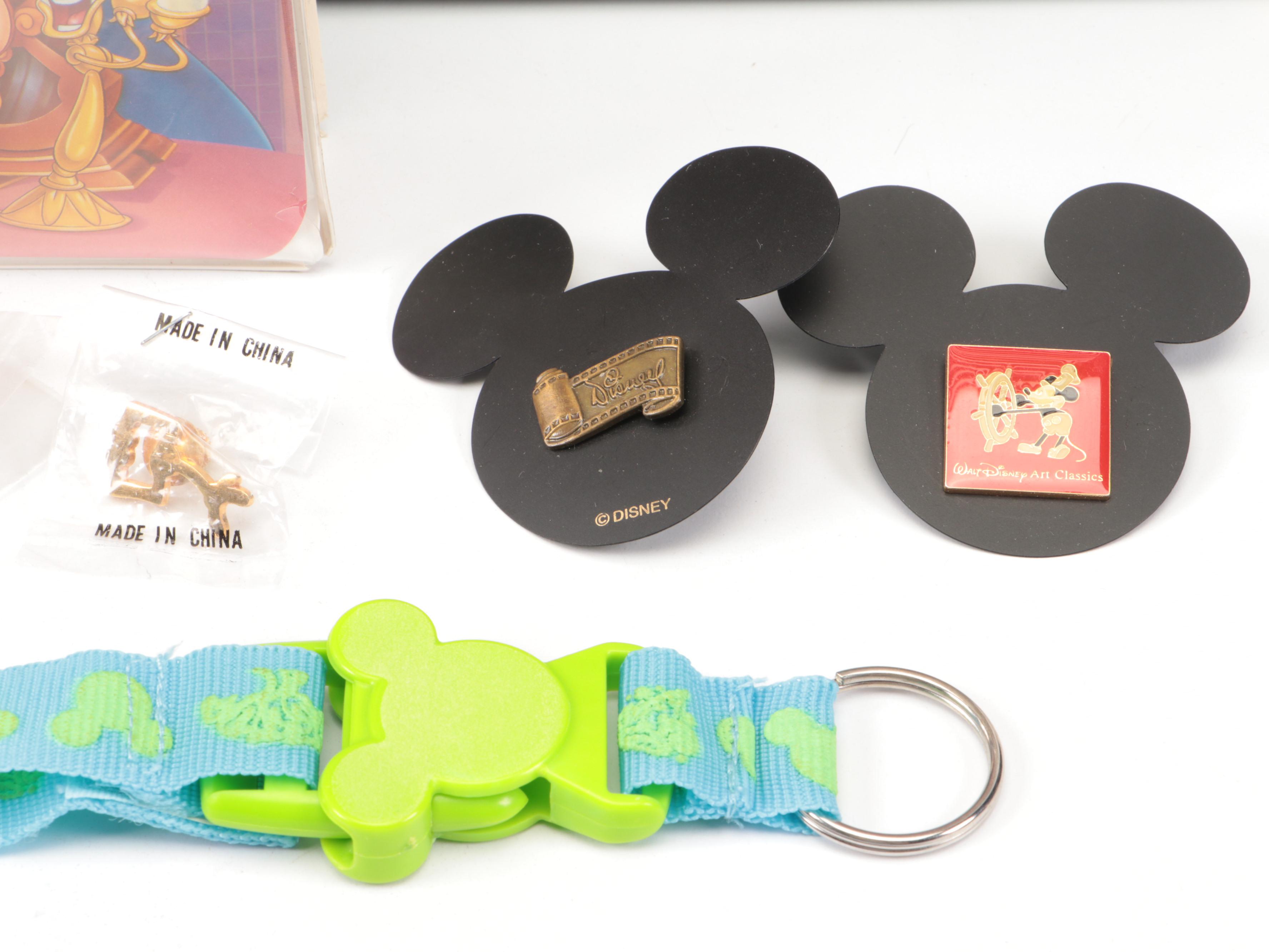 Disney Classics VHS Tapes, Disney Pins, and "Pooh Pals'' Mini Ornaments