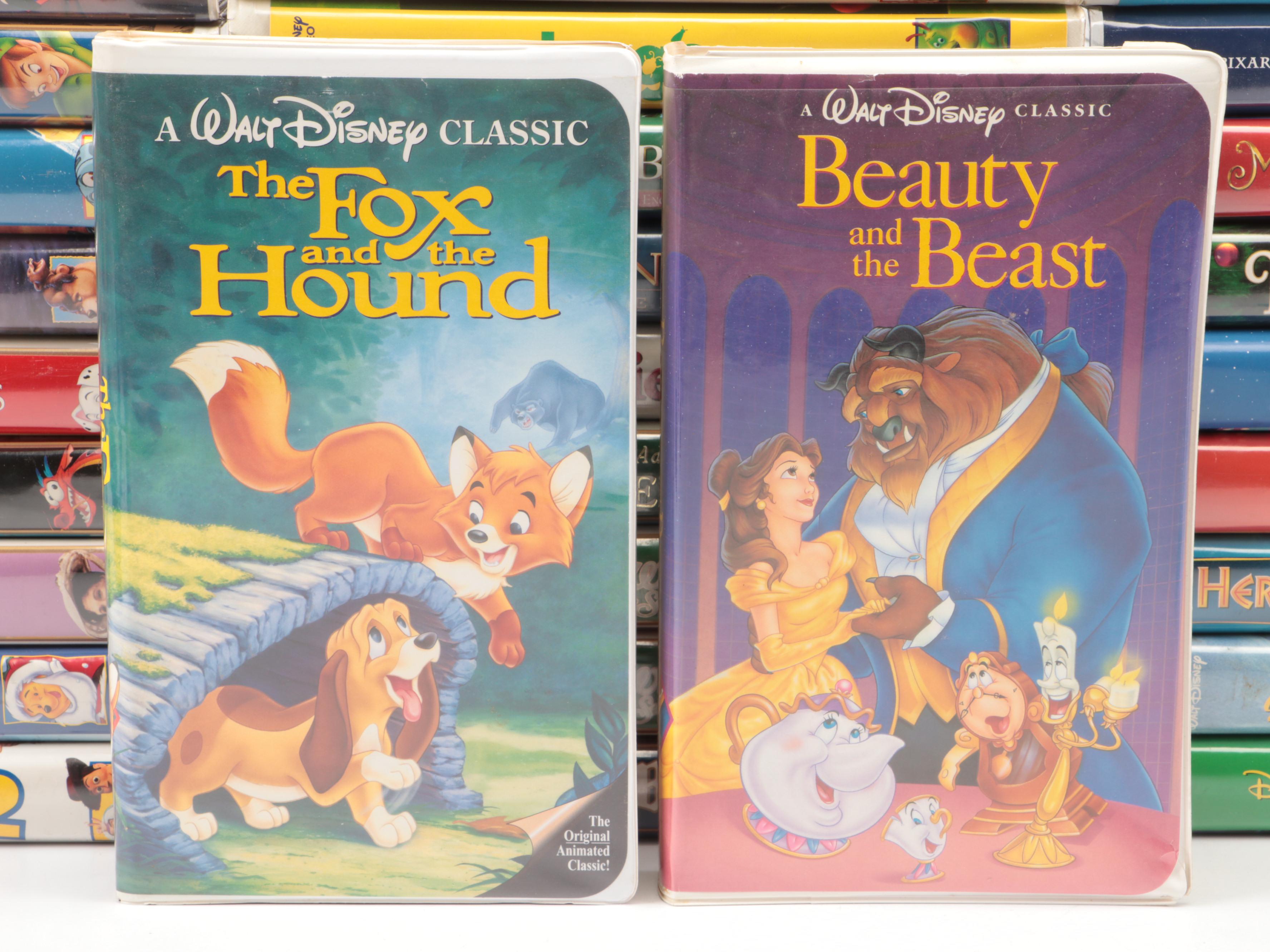 Disney Classics VHS Tapes, Disney Pins, and "Pooh Pals'' Mini Ornaments