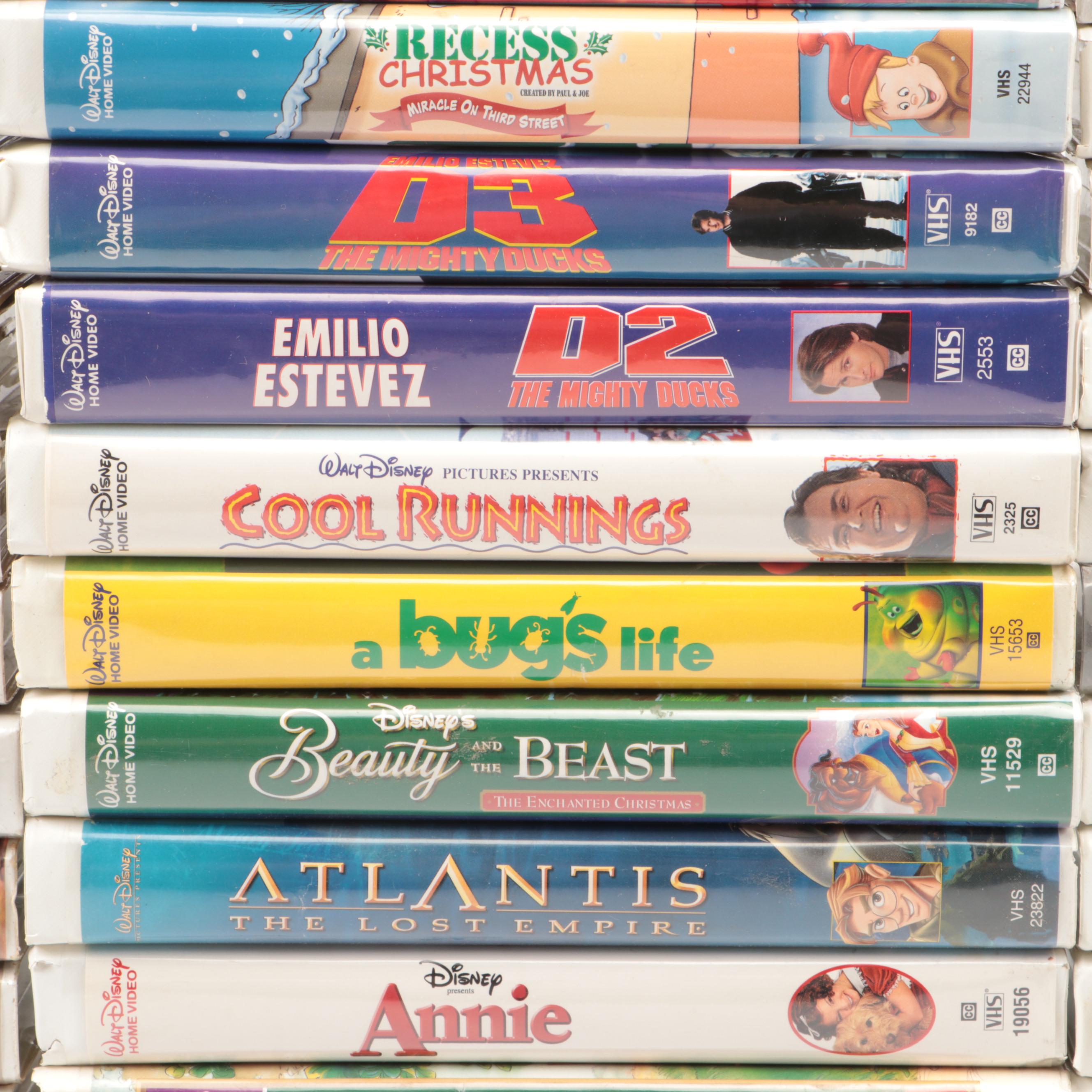 Disney Classics VHS Tapes, Disney Pins, and "Pooh Pals'' Mini Ornaments