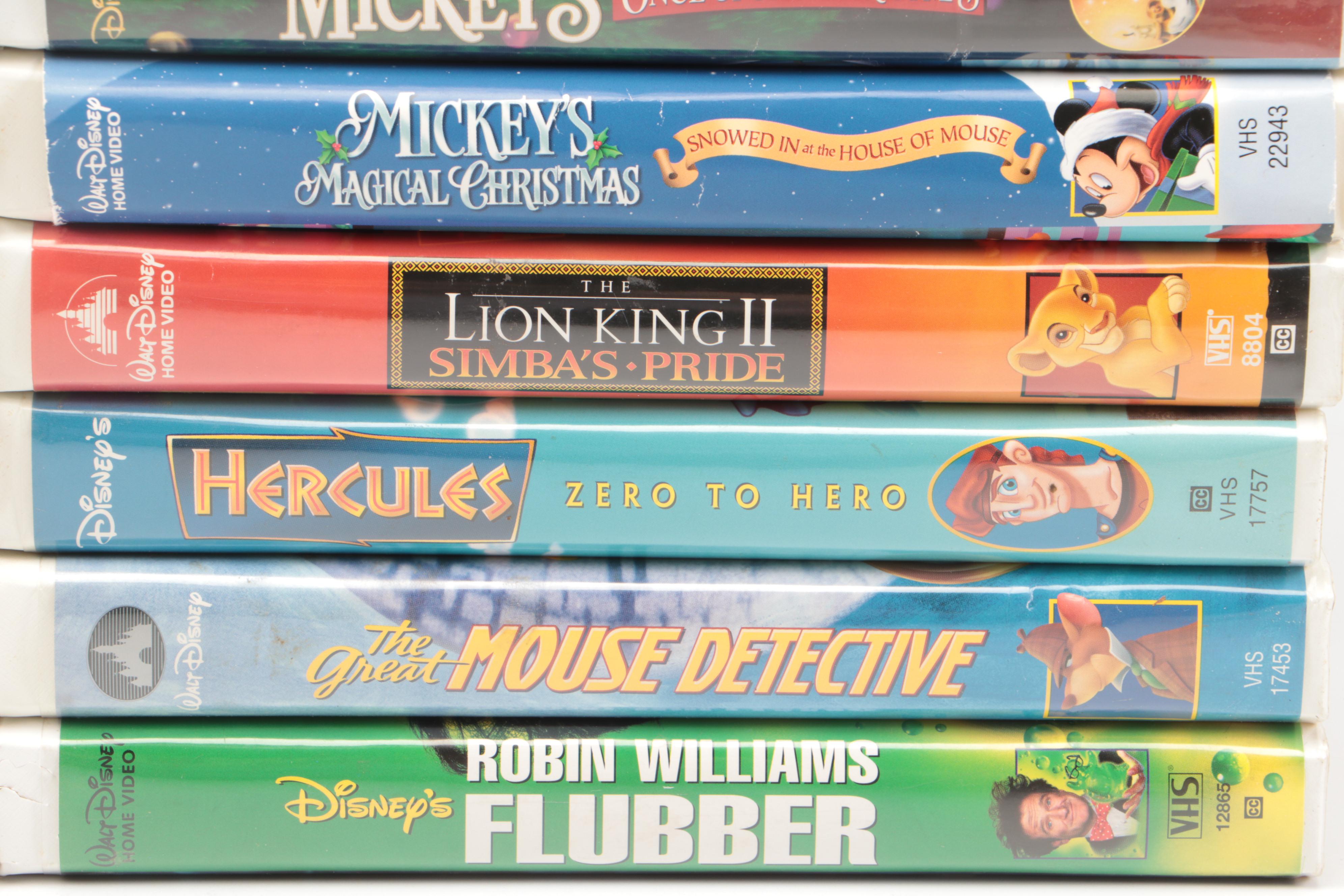 Disney Classics VHS Tapes, Disney Pins, and "Pooh Pals'' Mini Ornaments