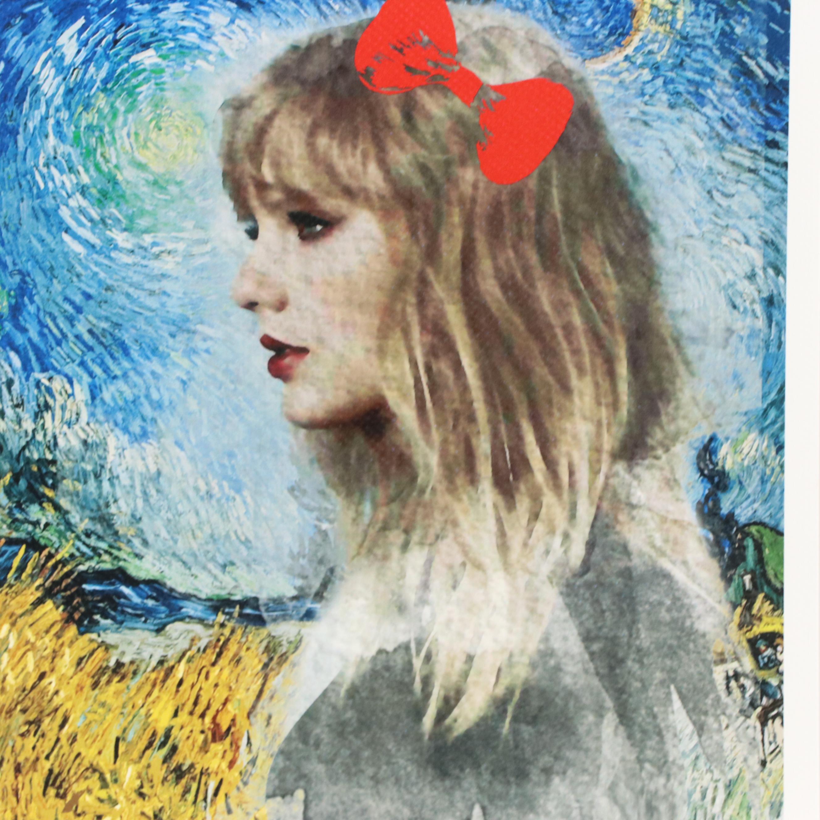 Death NYC Pop Art Graphic Print of Taylor Swift x Van Gogh