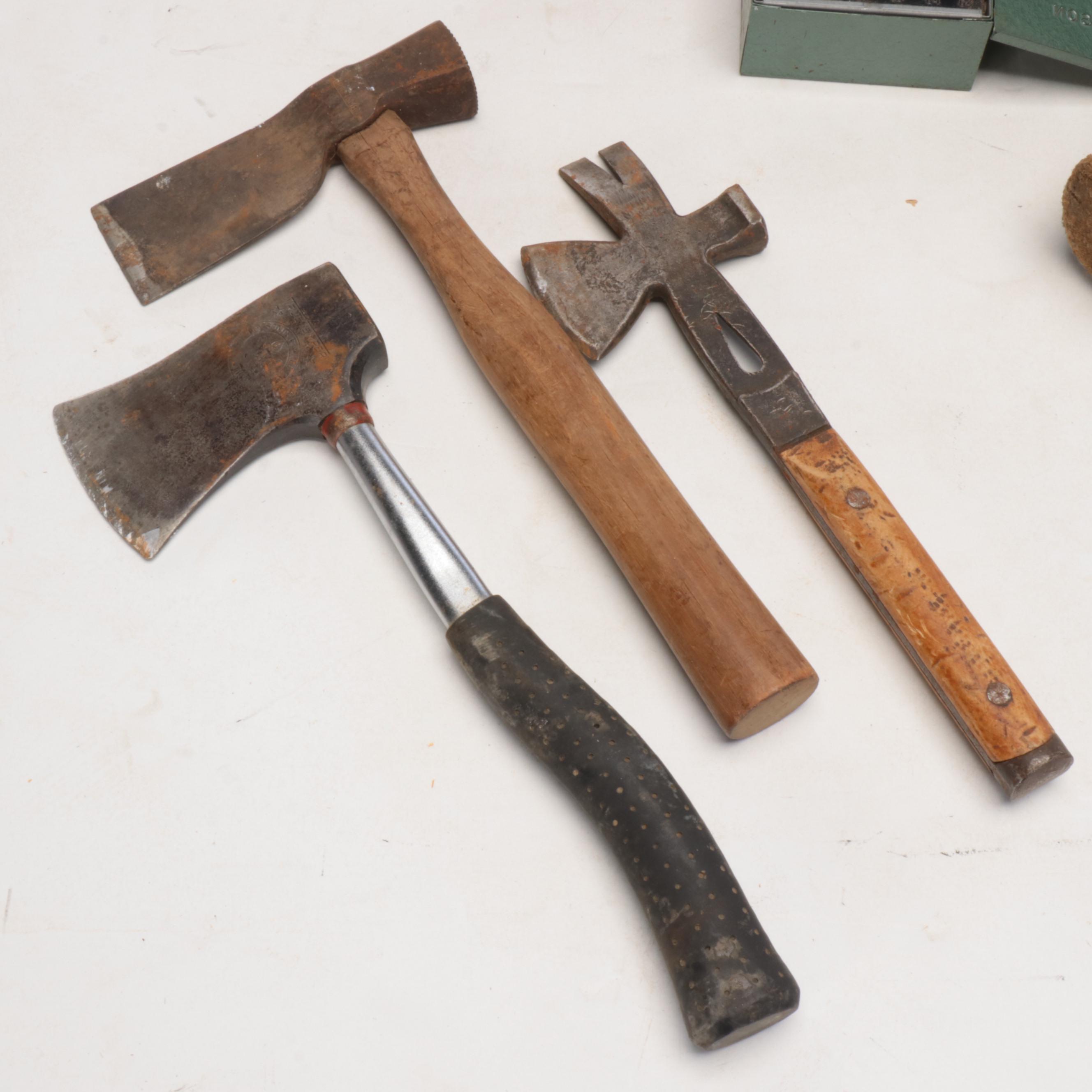 Mallet, Hatchet, Ax and Anvil, Oil Funnel, Drill Bits and More
