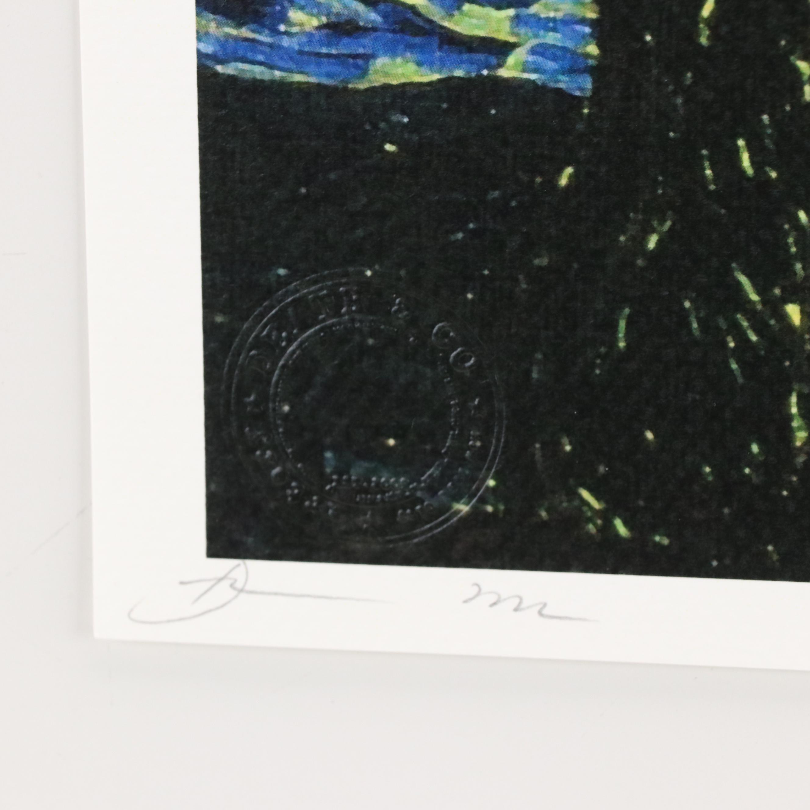 Death NYC Pop Art Graphic Print of Mickey and Minnie Mouse x Van Gogh