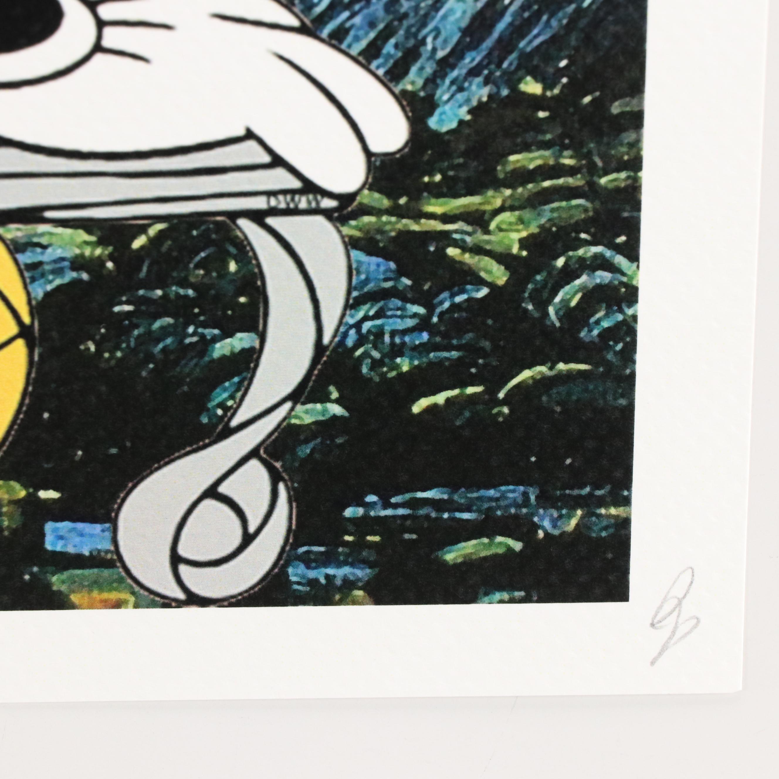 Death NYC Pop Art Graphic Print of Mickey and Minnie Mouse x Van Gogh