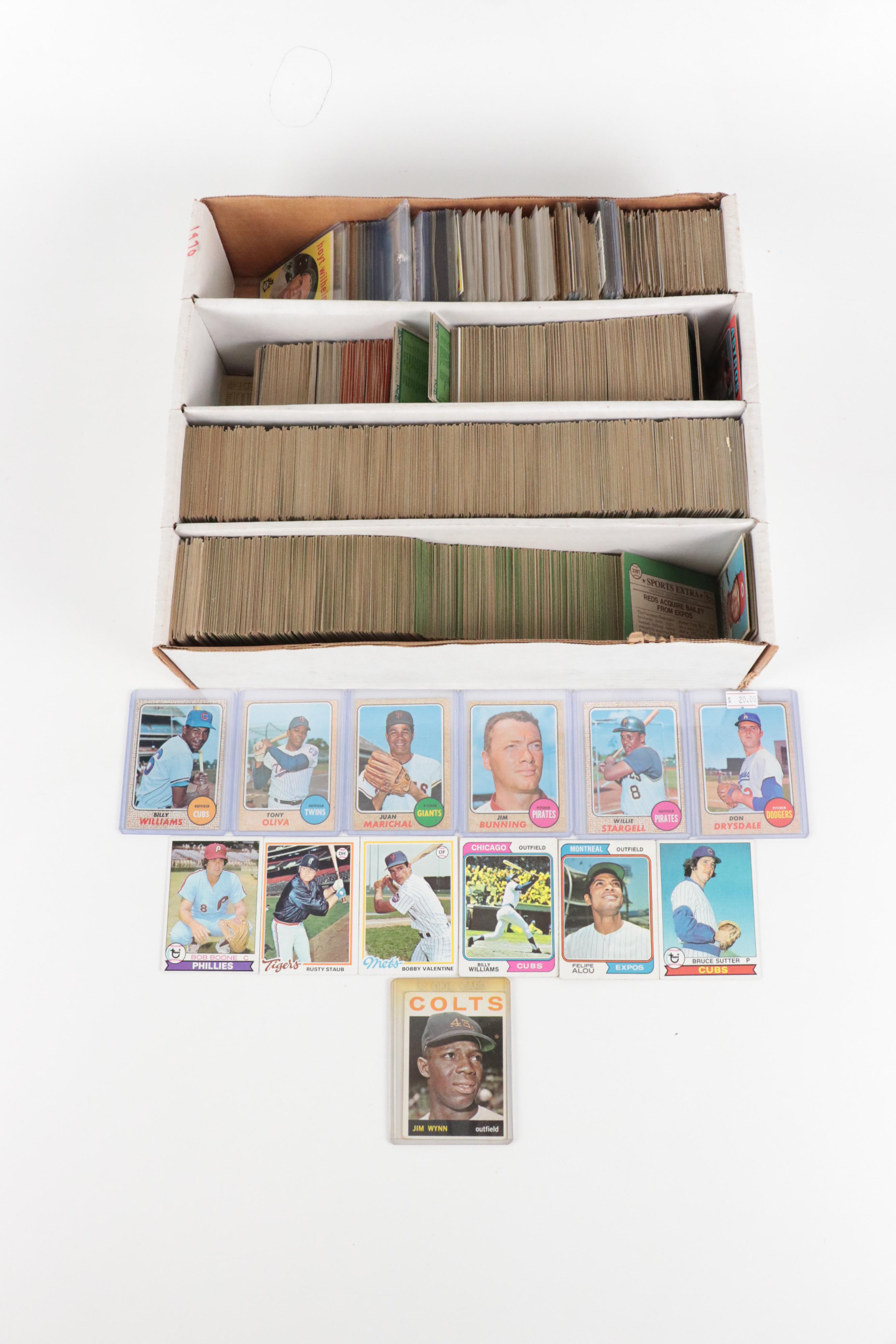 Topps Baseball Cards Featuring Tony Oliva, Willie Stargell, More, 1950s–1970s
