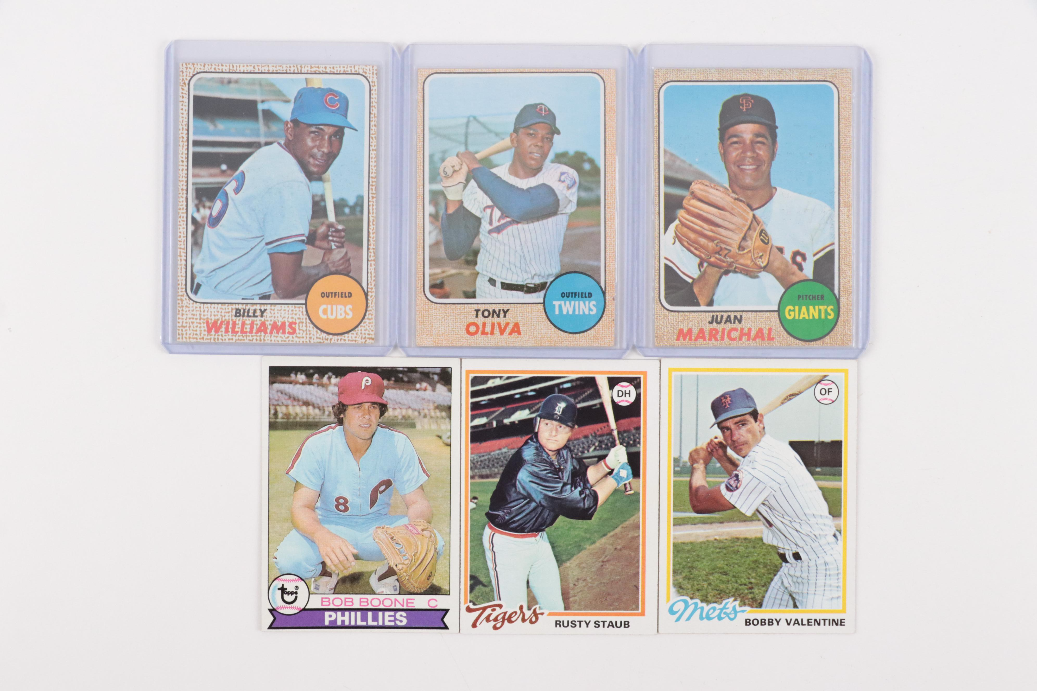 Topps Baseball Cards Featuring Tony Oliva, Willie Stargell, More, 1950s–1970s