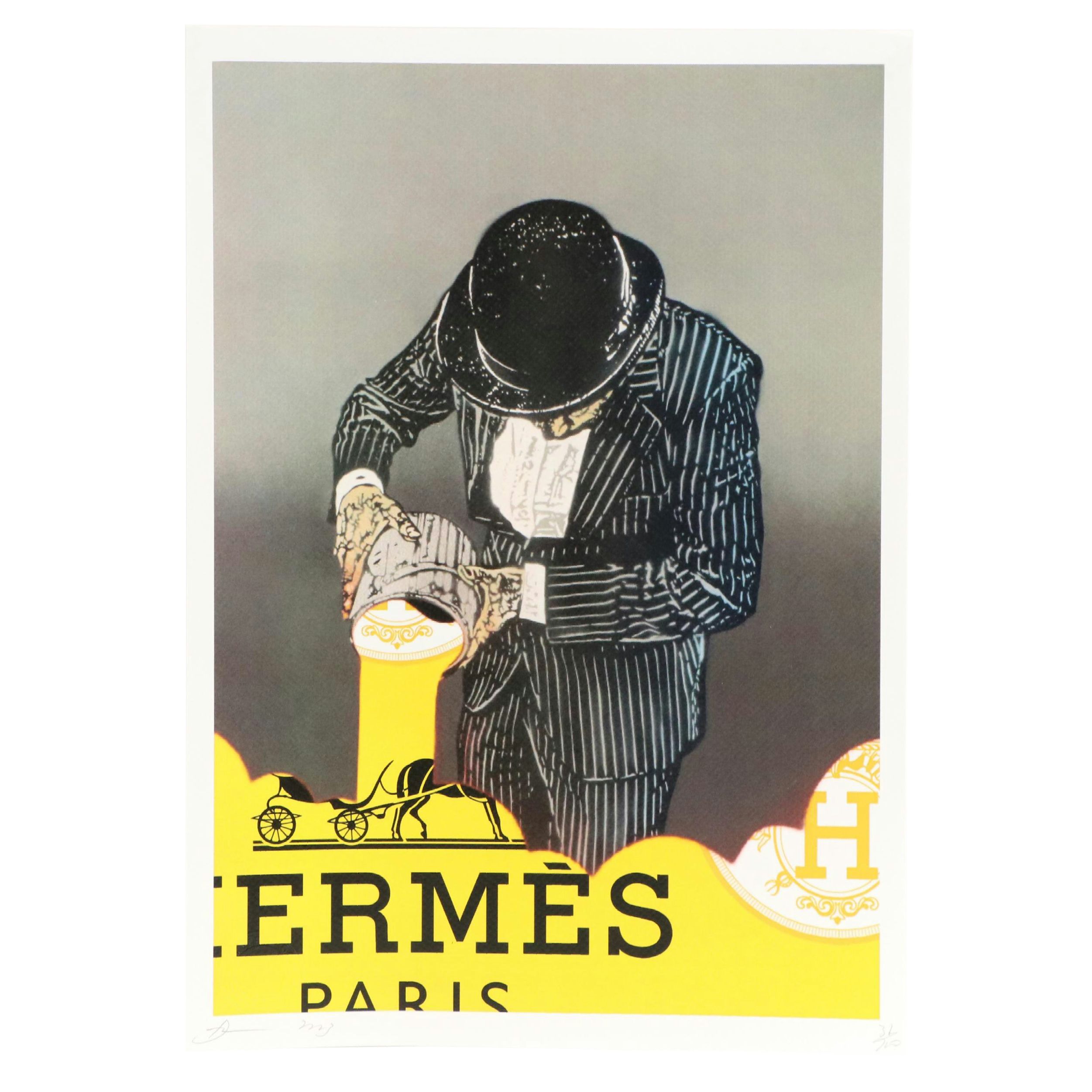 Death NYC Pop Art Graphic Print of Paint the Town Hermès