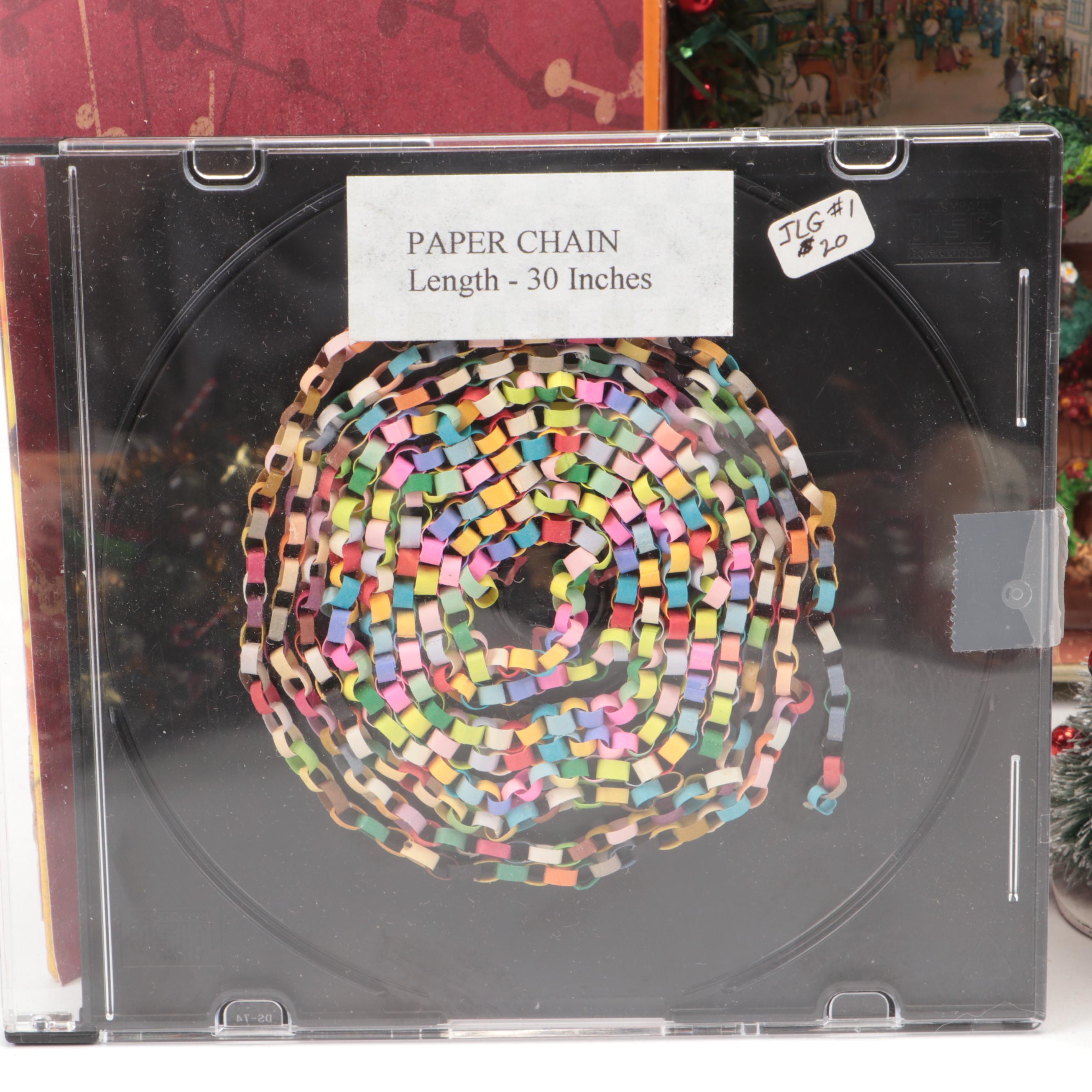 Hobbyist-Made Christmas Caroler Diorama with Other Christmas-Themed Miniatures