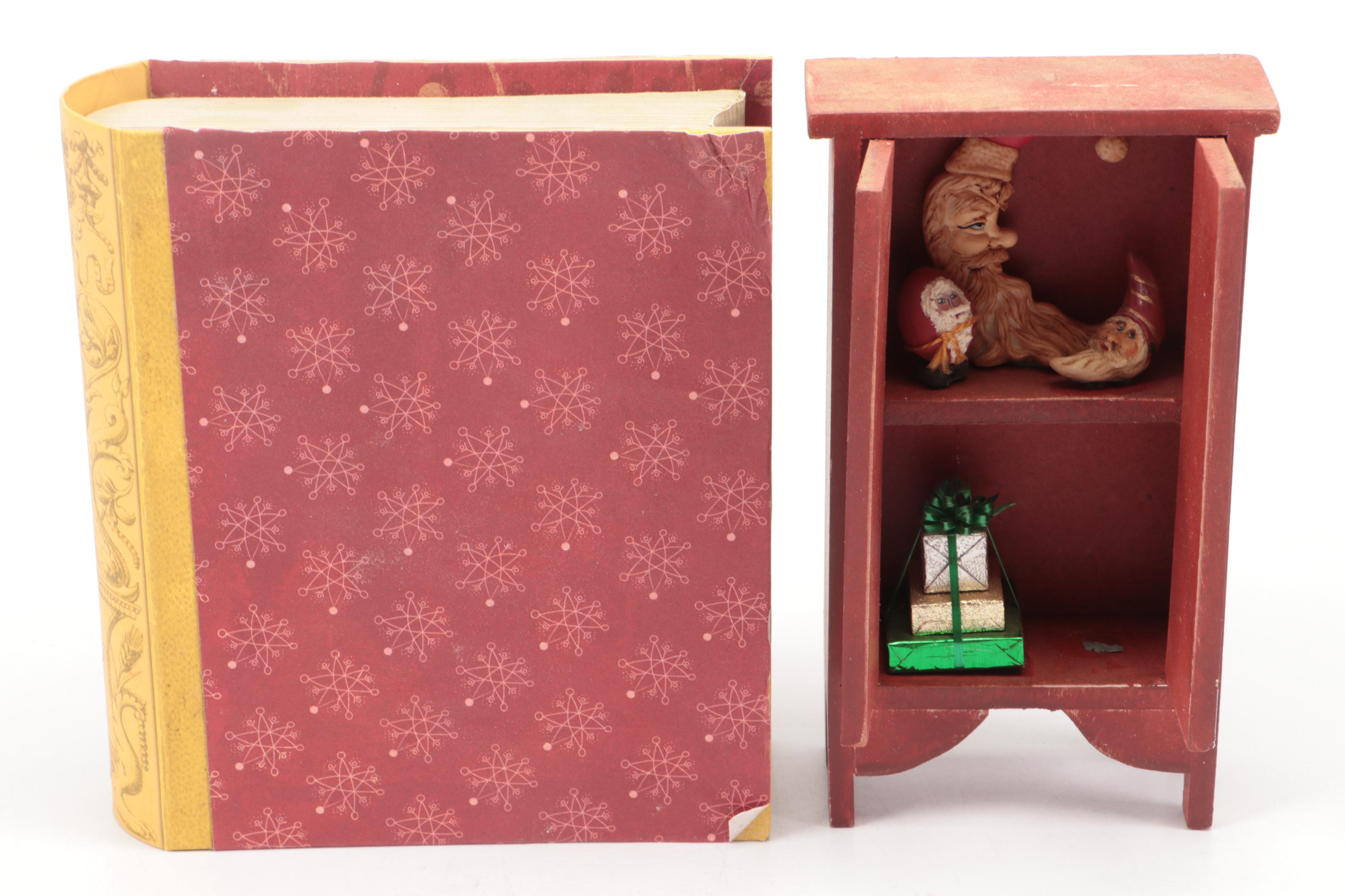 Hobbyist-Made Christmas Caroler Diorama with Other Christmas-Themed Miniatures