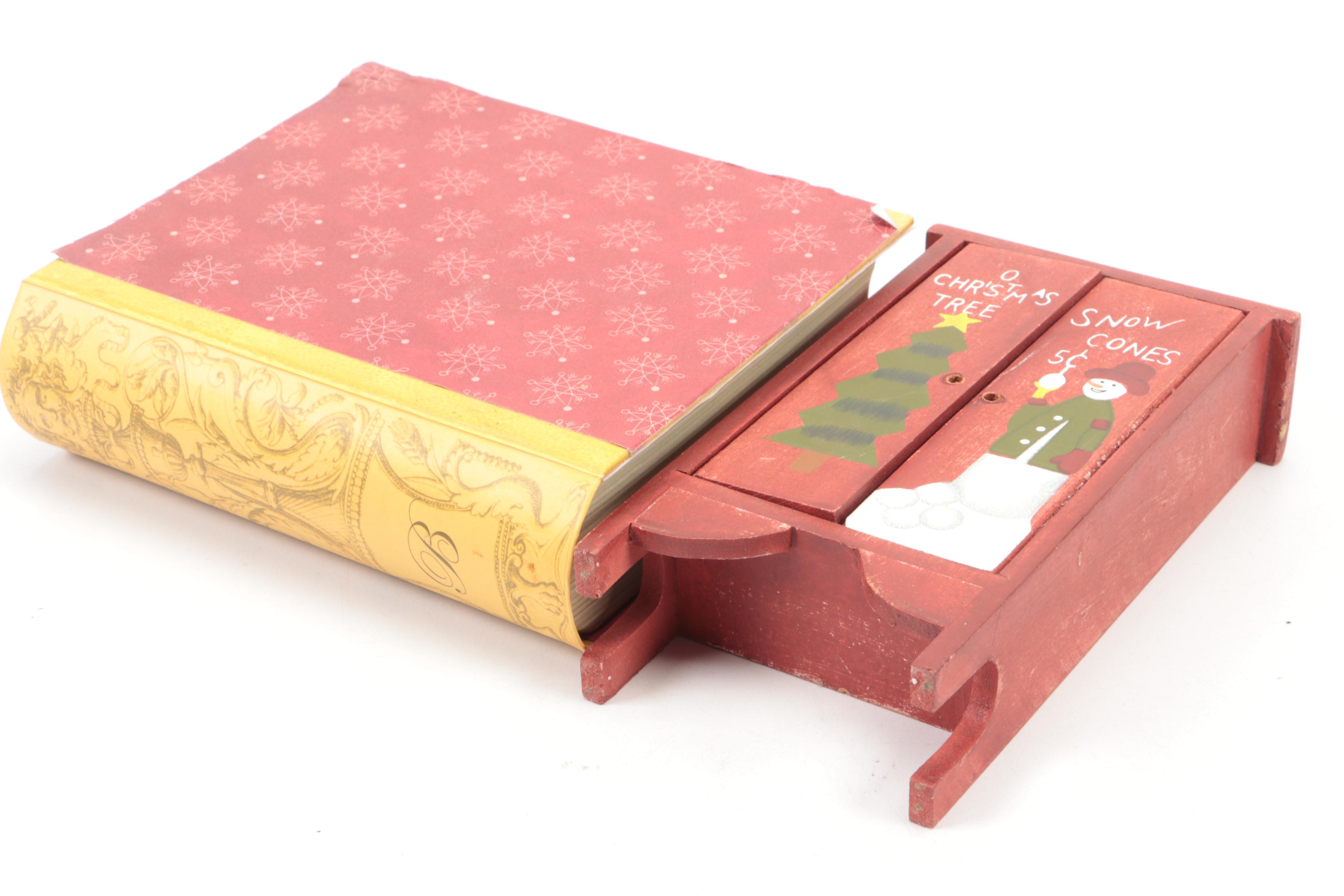 Hobbyist-Made Christmas Caroler Diorama with Other Christmas-Themed Miniatures