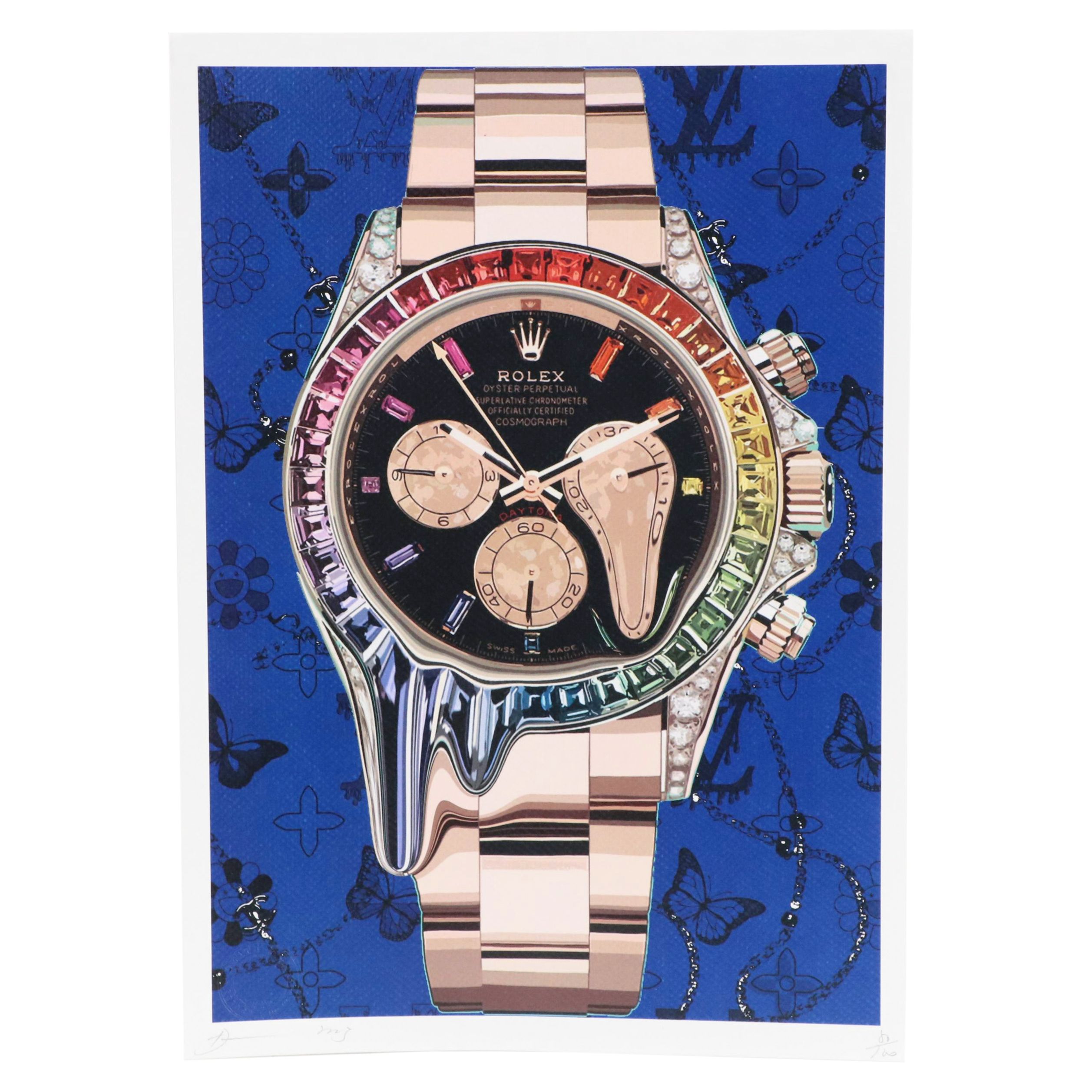 Death NYC Pop Art Graphic Print of Rolex Watch