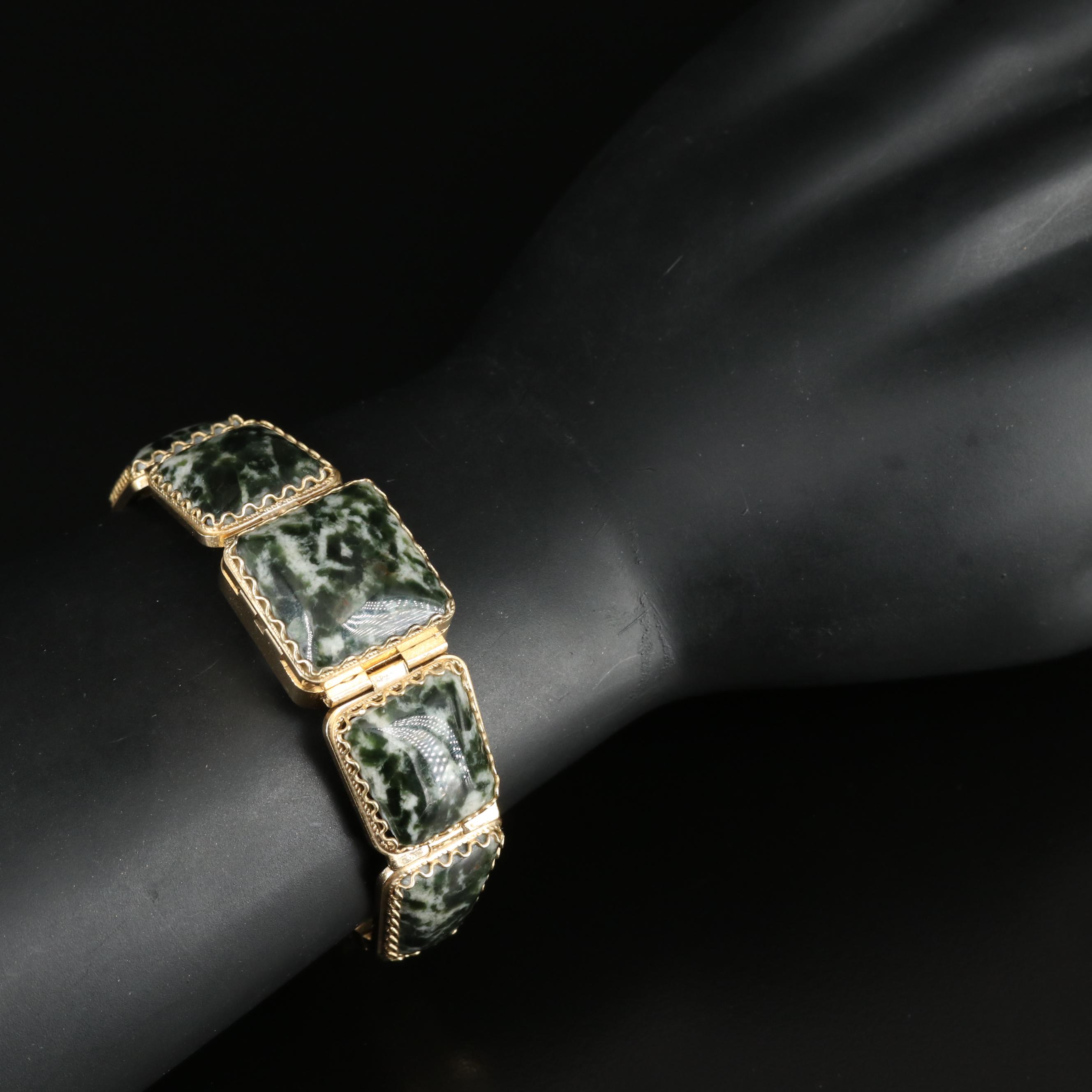 Russian Agate Hidden Dial Manual Wind Watch