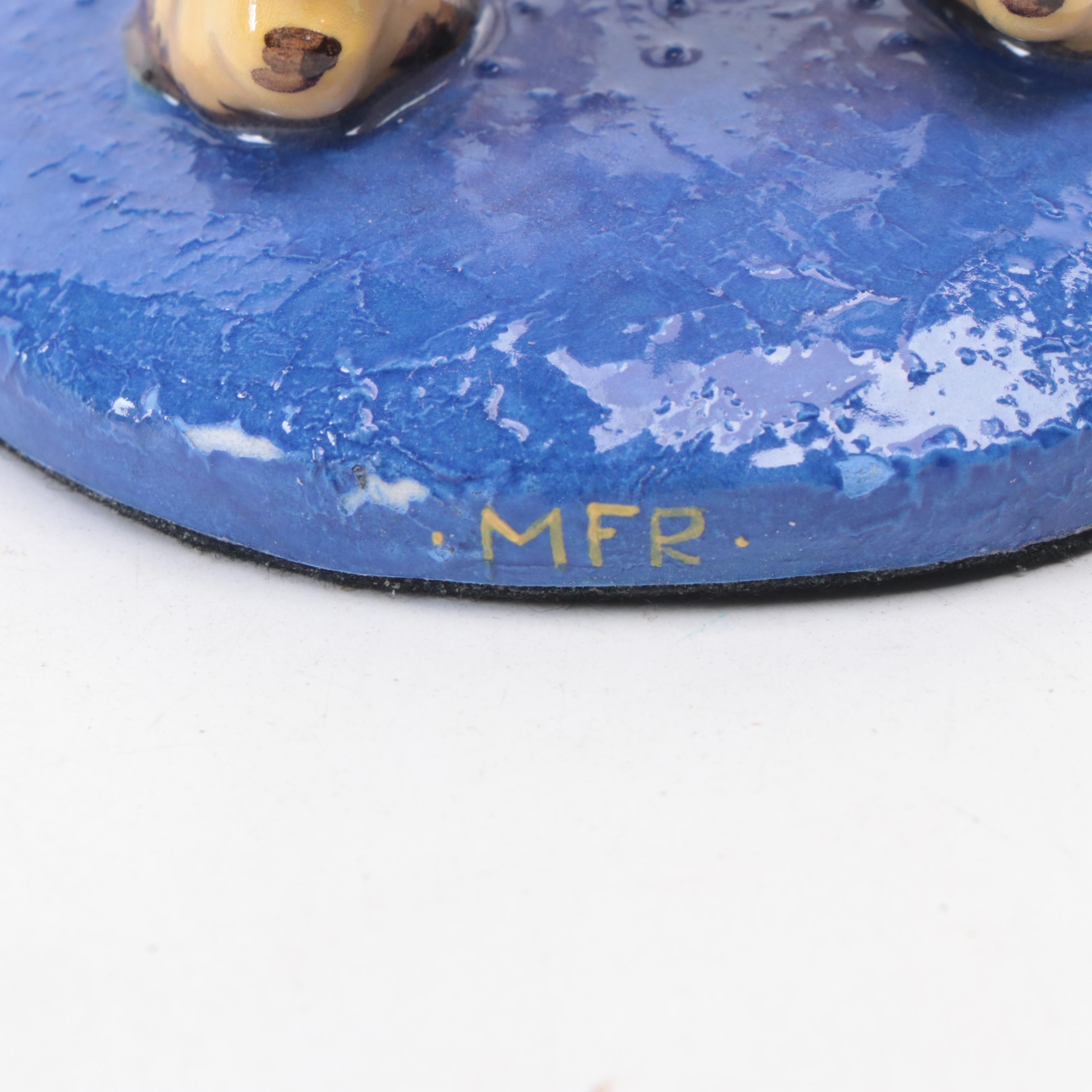 Glazed Ceramic Camel Figurine, Late 20th Century