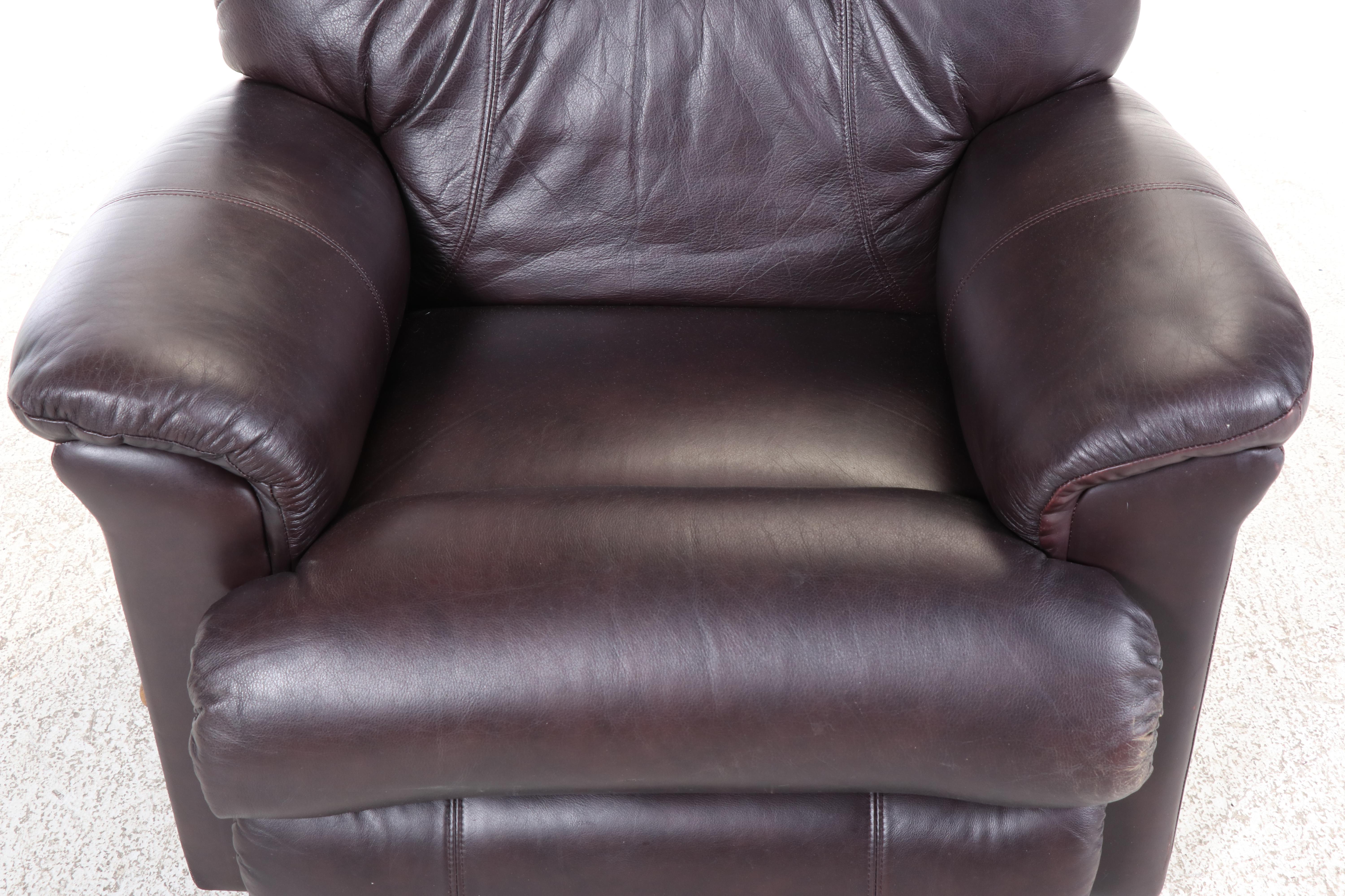 La-Z-Boy Leather Overstuffed Recliner