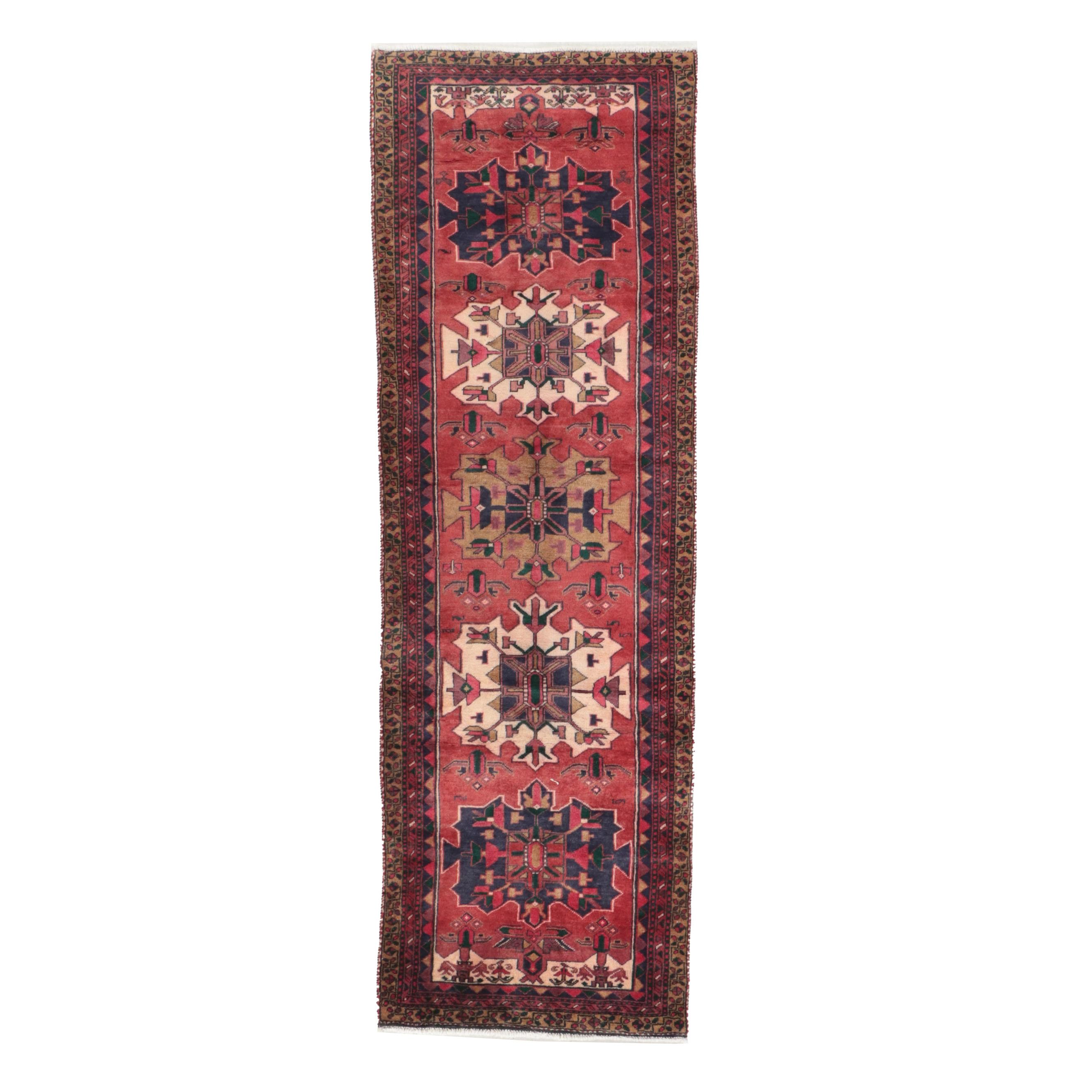 3' x 9'8 Hand-Knotted Caucasian Kazak Carpet Runner