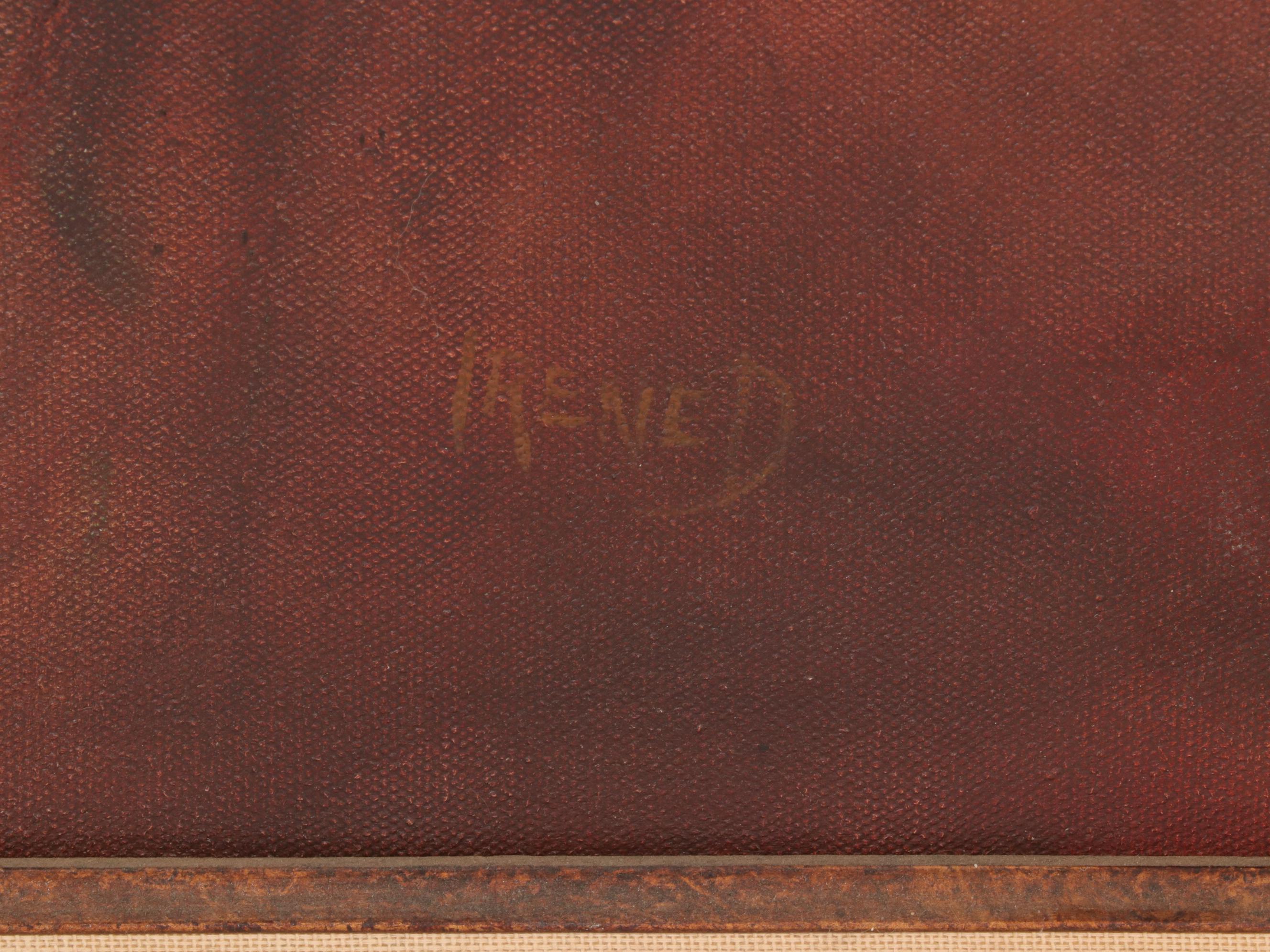 Native American Portrait Oil Painting "Walking Buffalo"