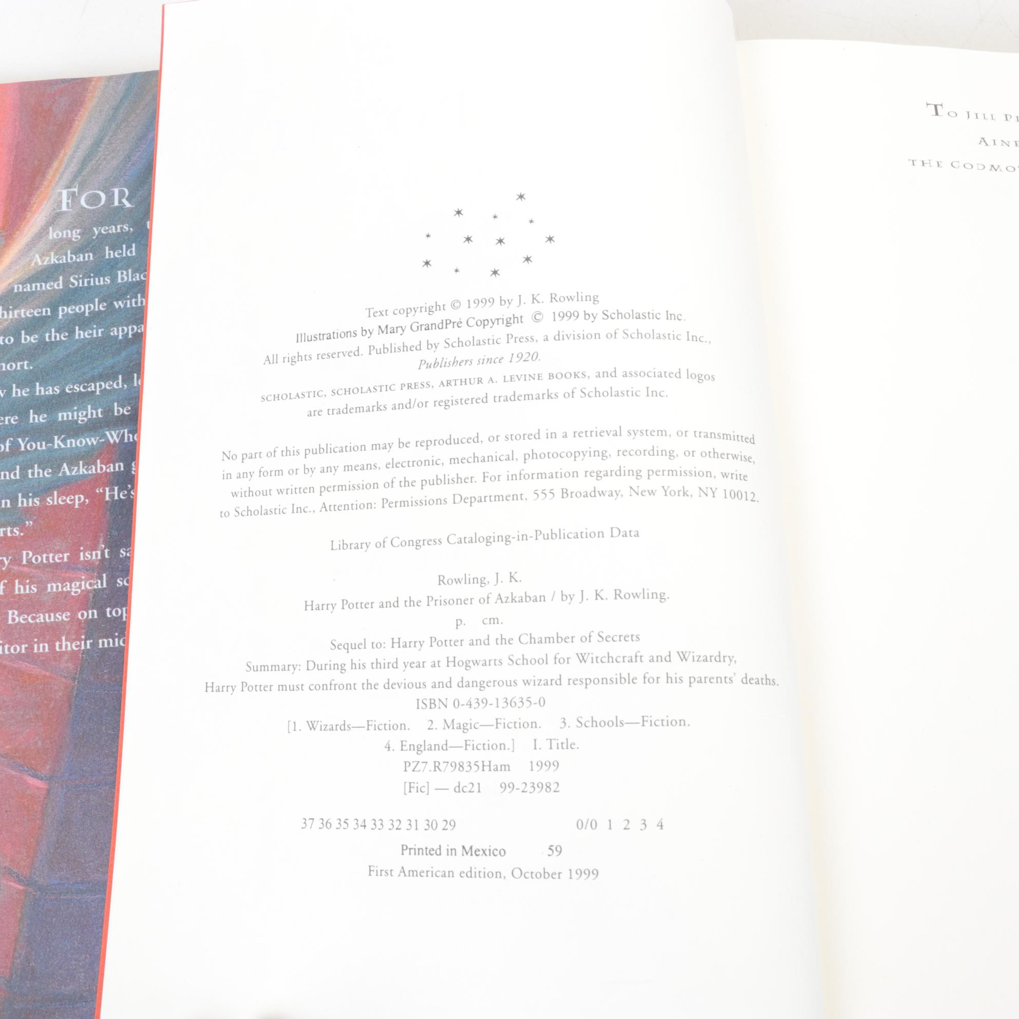 First American Edition "Harry Potter" Complete Series by J. K. Rowling