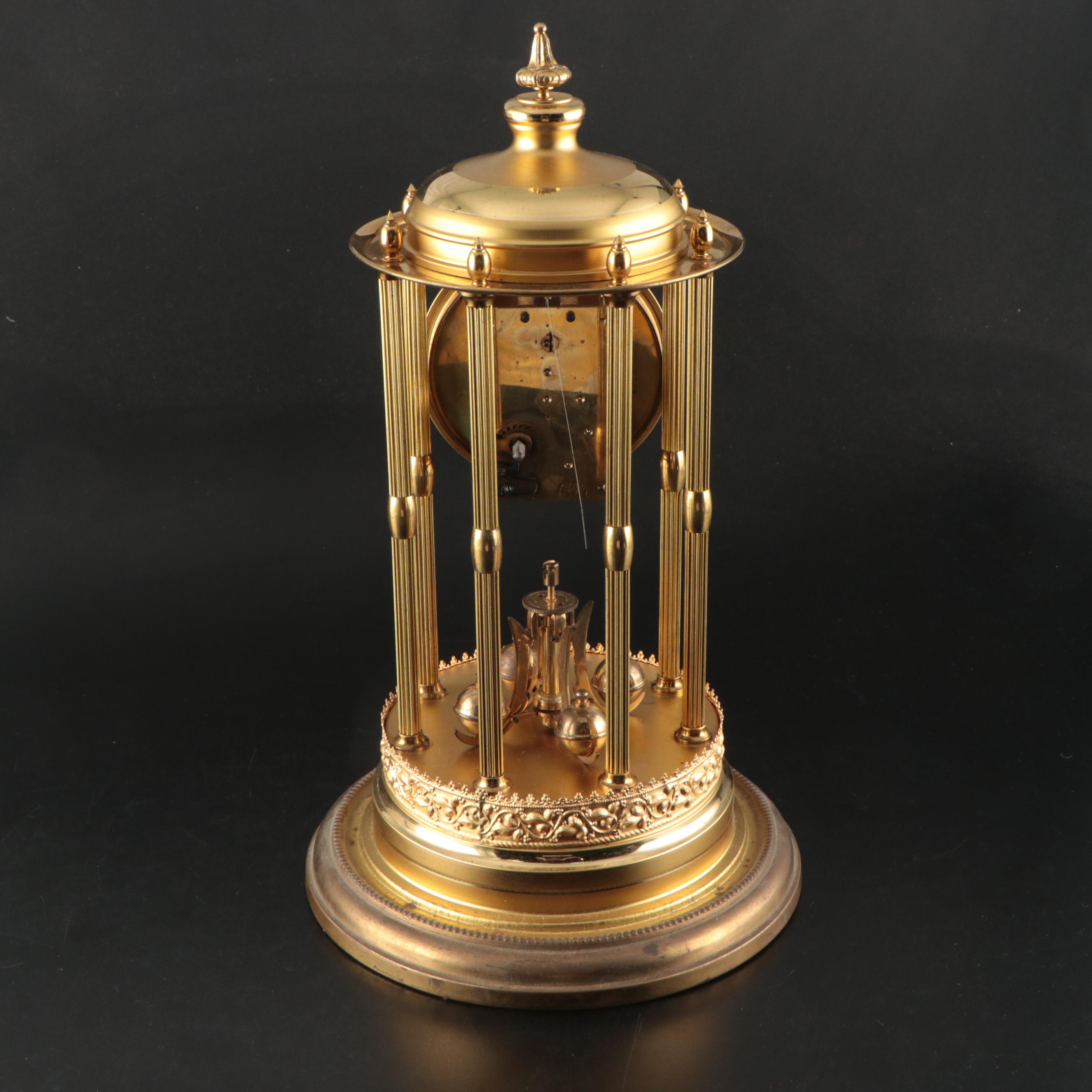 August Schatz & Söhne Brass Anniversary Clock