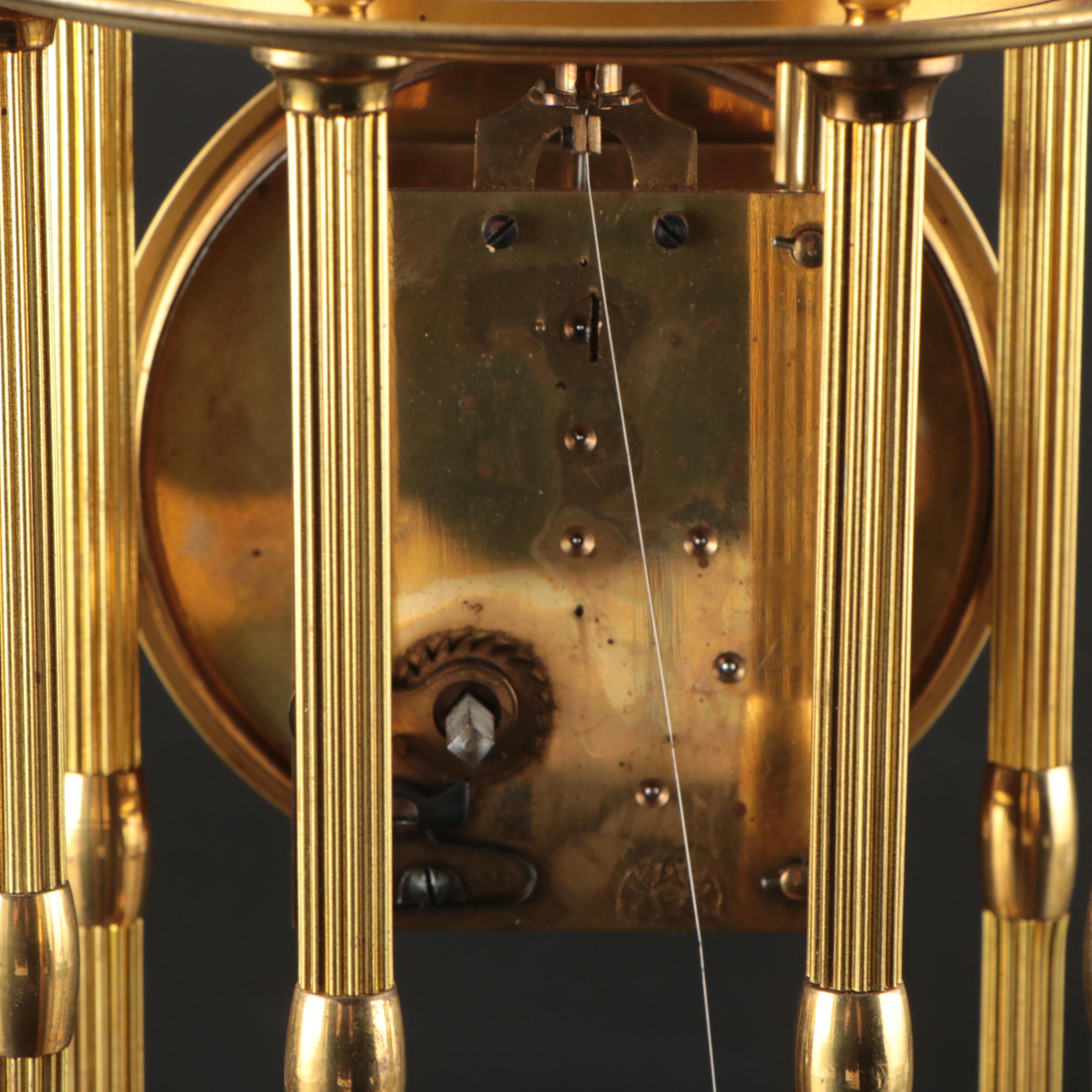 August Schatz & Söhne Brass Anniversary Clock