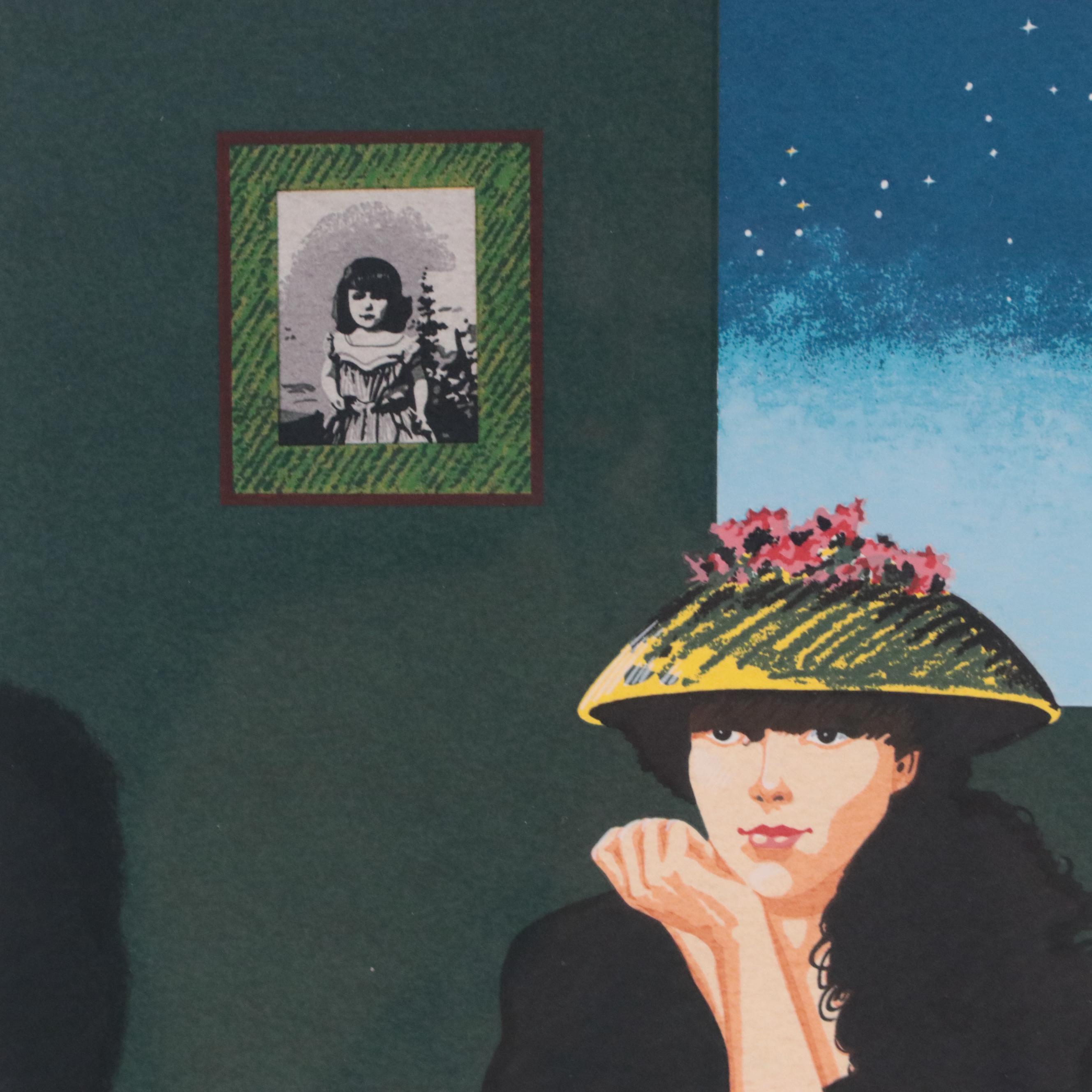 Eliasim Cruz Serigraph "Dama de las Manzanas," 1988