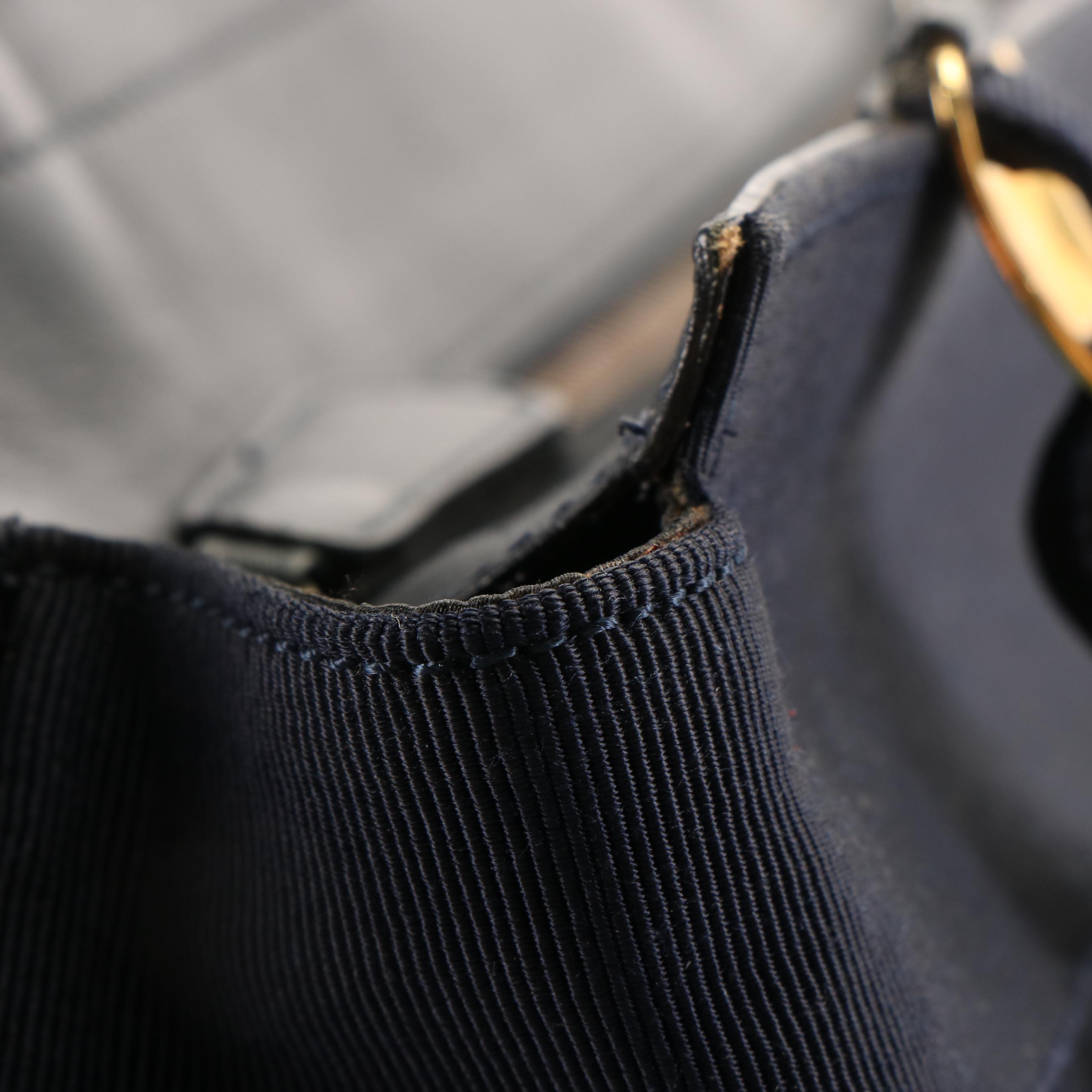 Salvatore Ferragamo Grosgrain Ribbon Tiered Chain Shoulder Bag