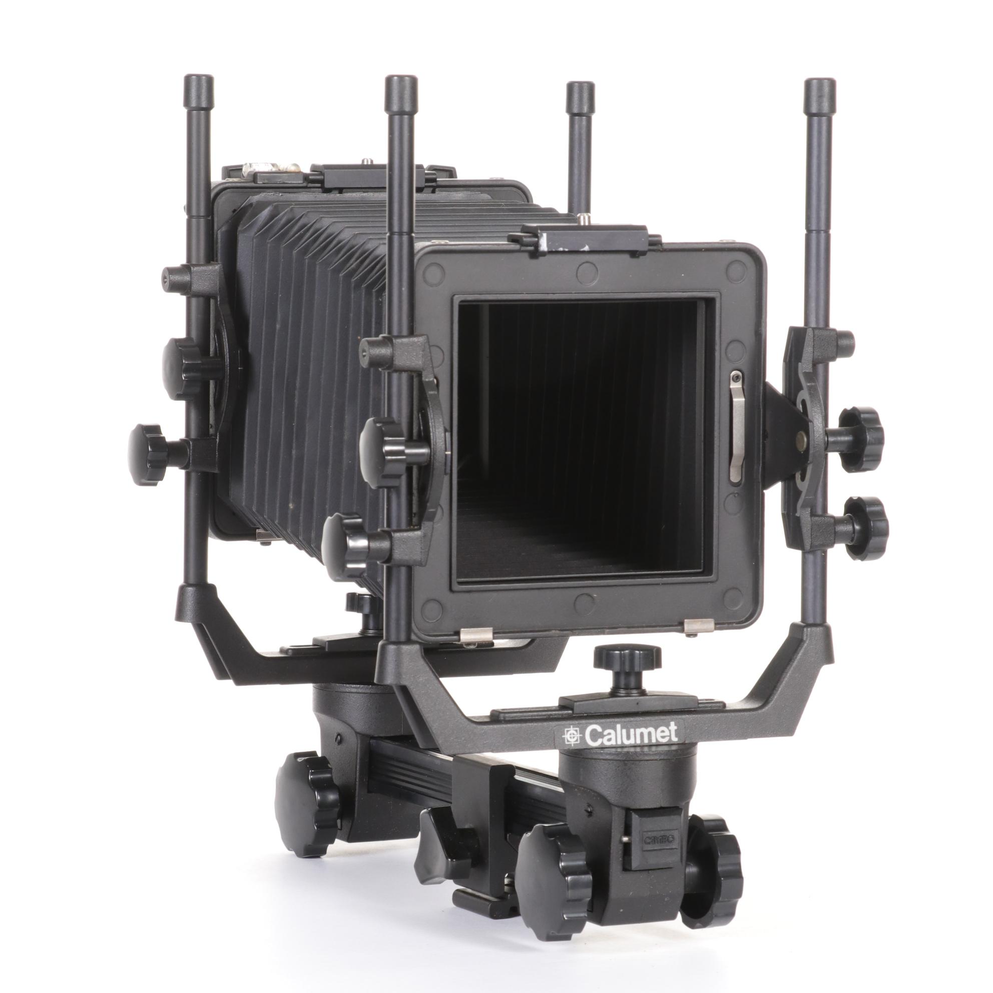 Calumet Large Format Film Monorail Camera Body with Polaroid 545i Film Holder