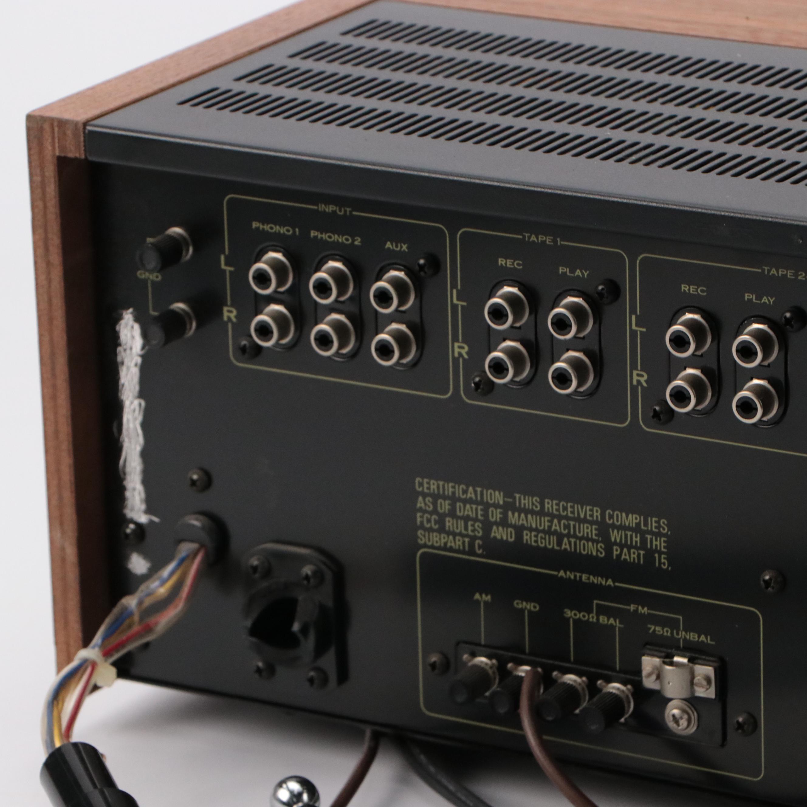 Pioneer AM/FM Stereo Receiver Model SX-950 with Veneer Cabinet, 1970s