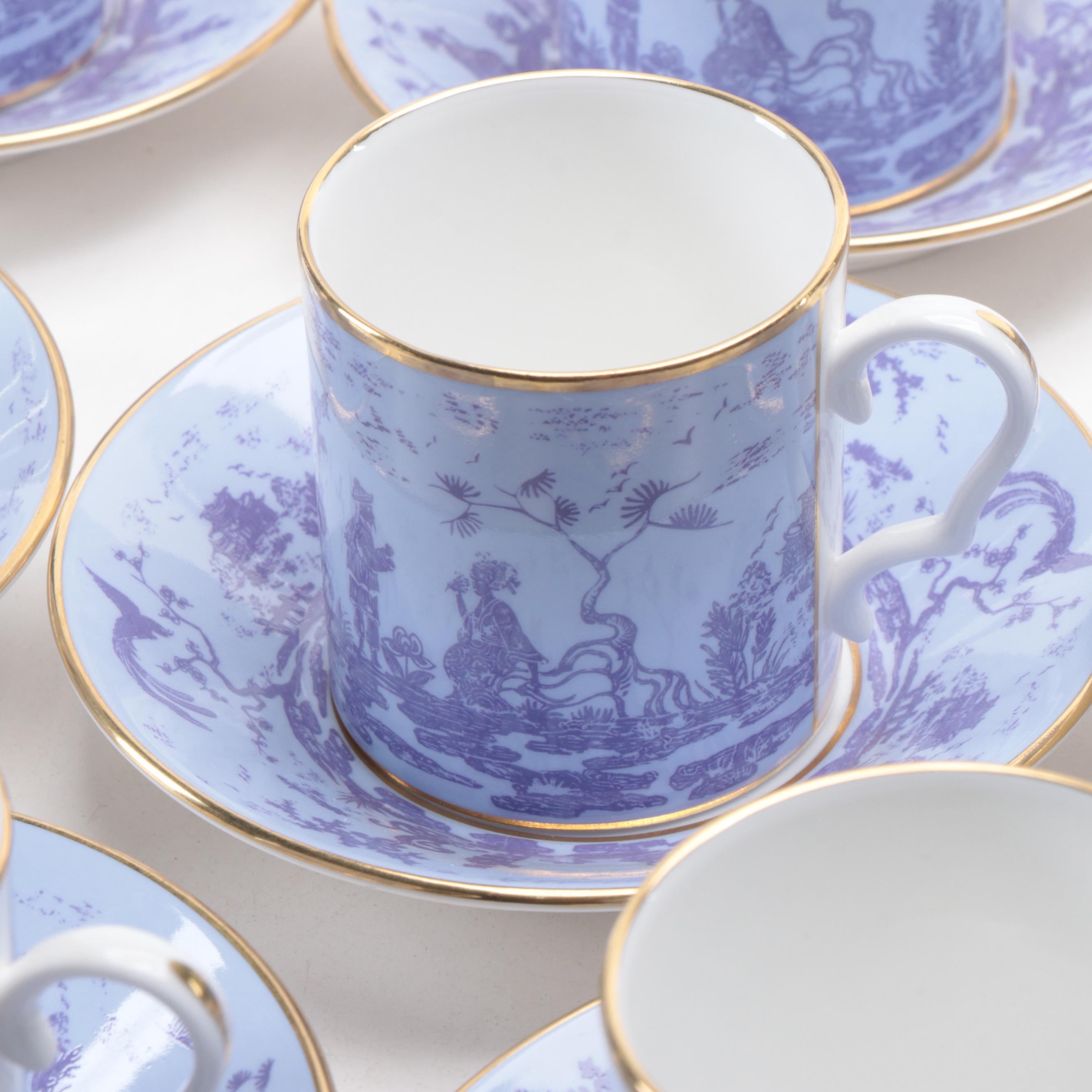 Thomas Goode English Bone China Chinoiserie Pattern Dinnerware