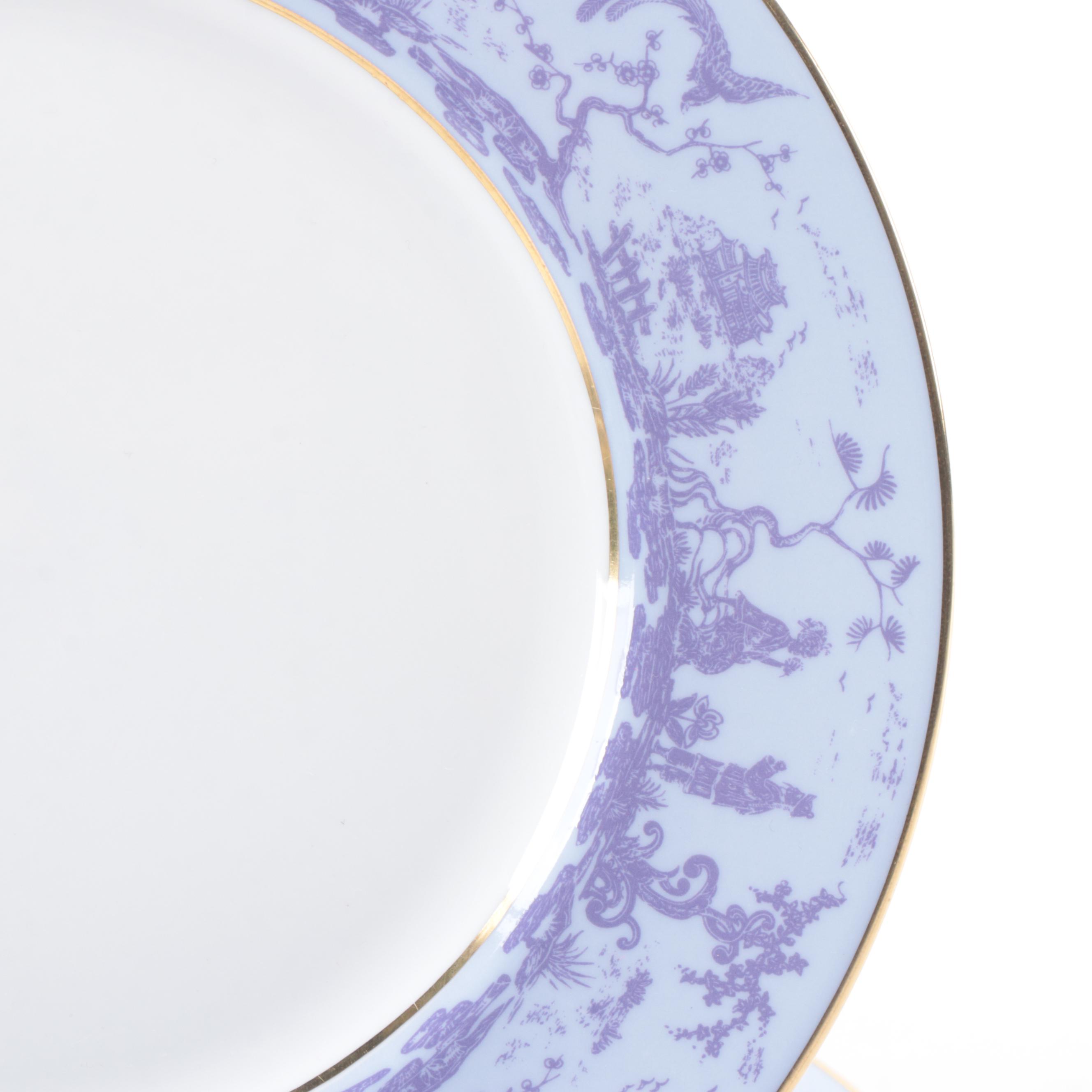 Thomas Goode English Bone China Chinoiserie Pattern Dinnerware