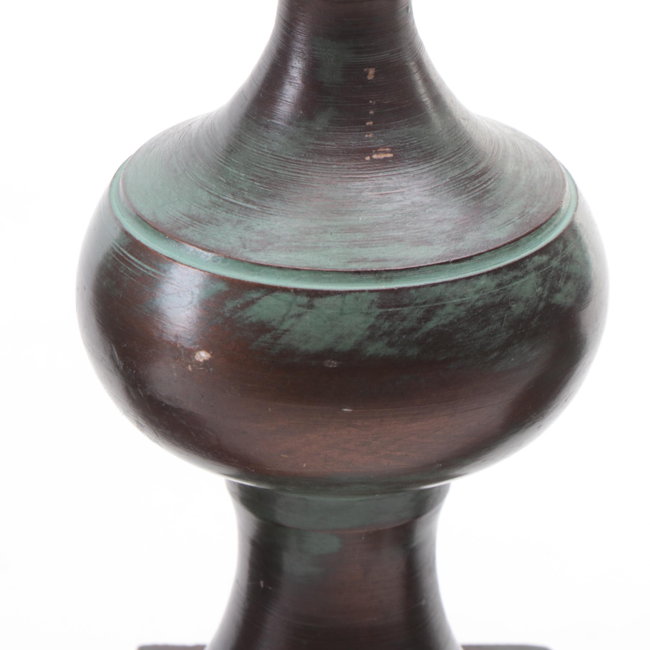 Forced Patina Cast Metal Decorative Finials