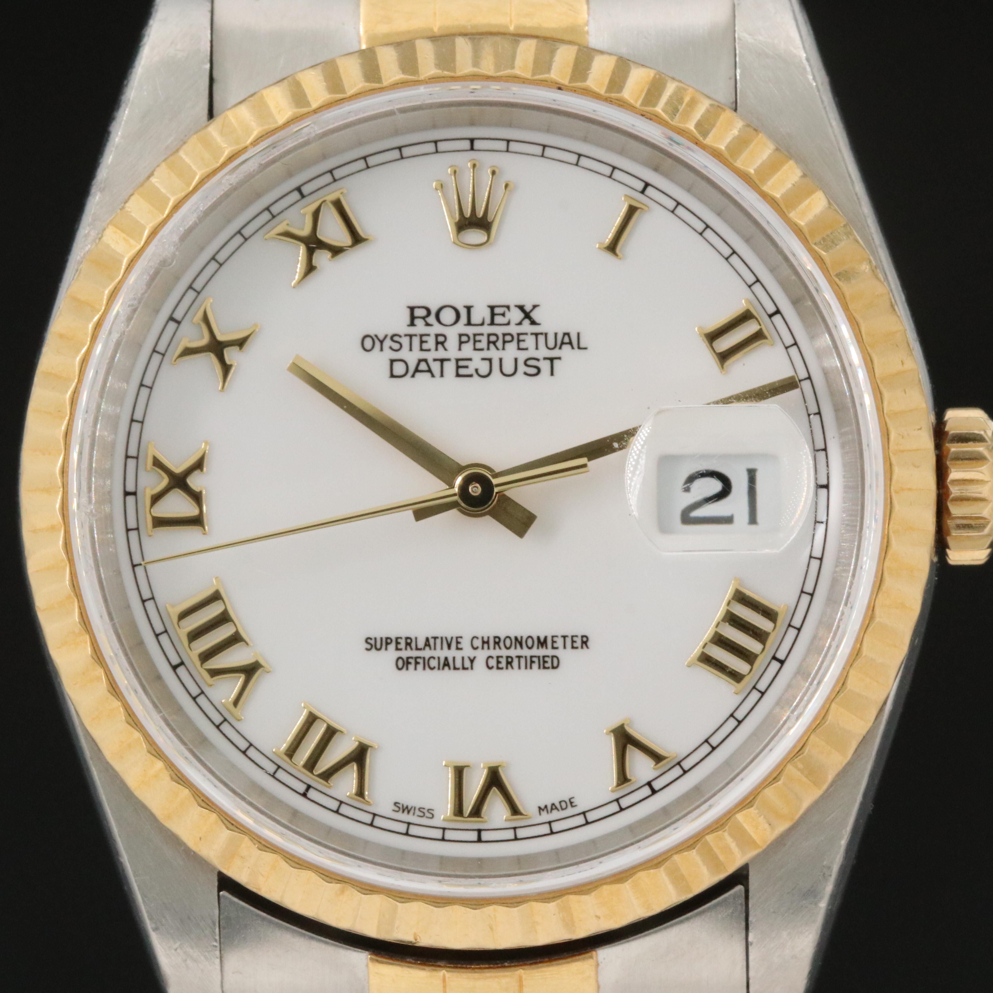 1997 Rolex Datejust 36MM Two-Tone Watch