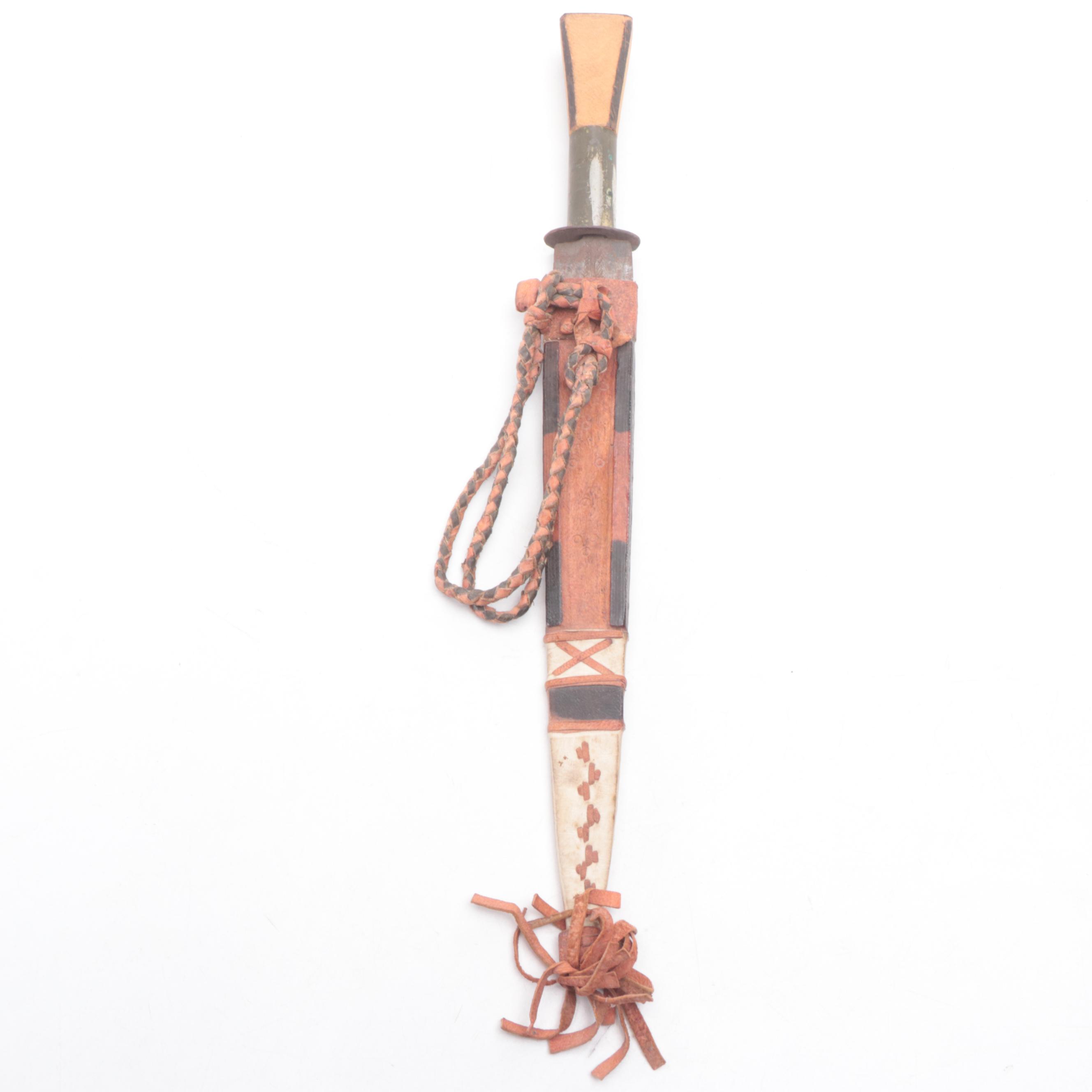 Souvenir Tuareg Dagger With Hand Scythe, Yoruba "Ada Ogun", Luba Spear, More