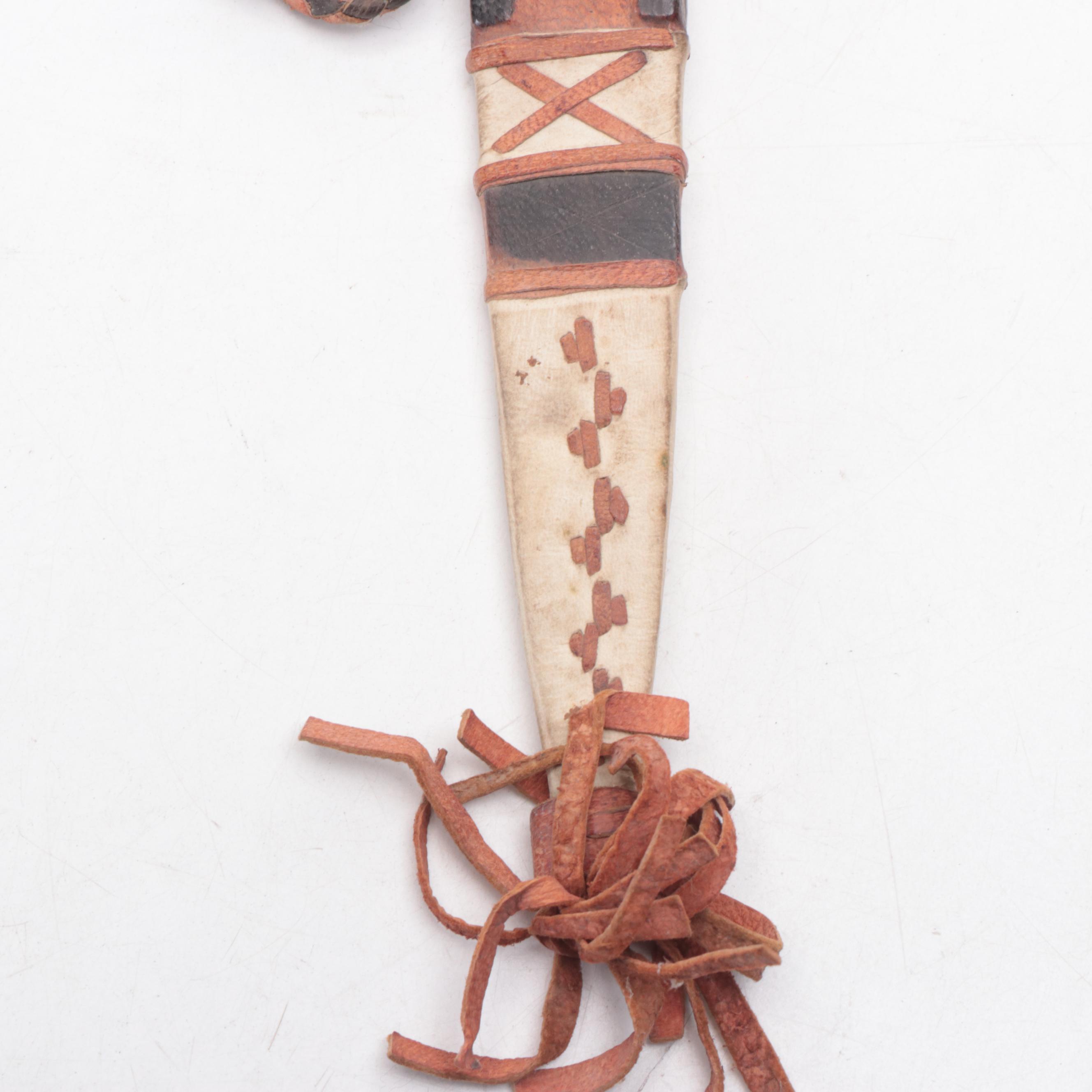 Souvenir Tuareg Dagger With Hand Scythe, Yoruba "Ada Ogun", Luba Spear, More