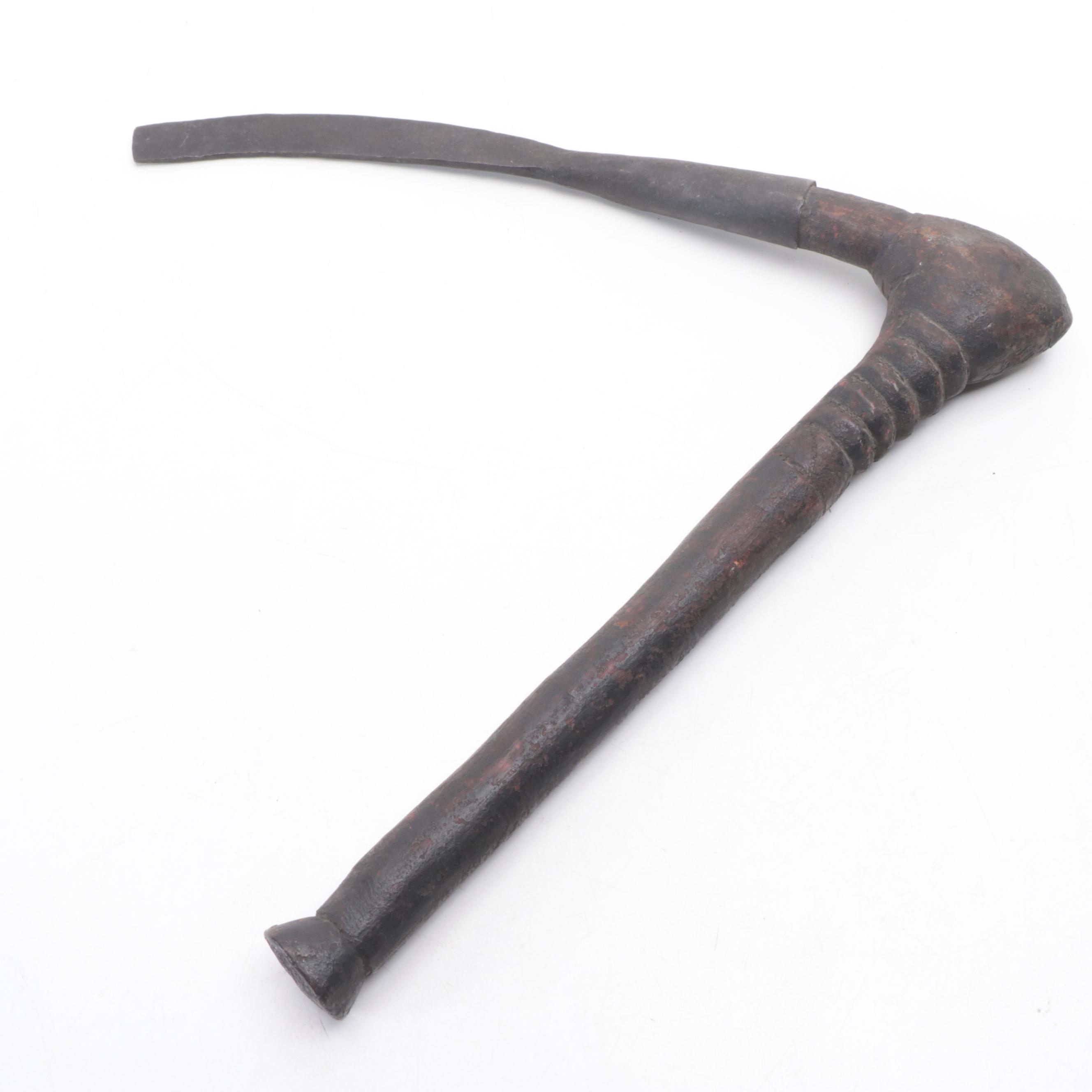 Souvenir Tuareg Dagger With Hand Scythe, Yoruba "Ada Ogun", Luba Spear, More