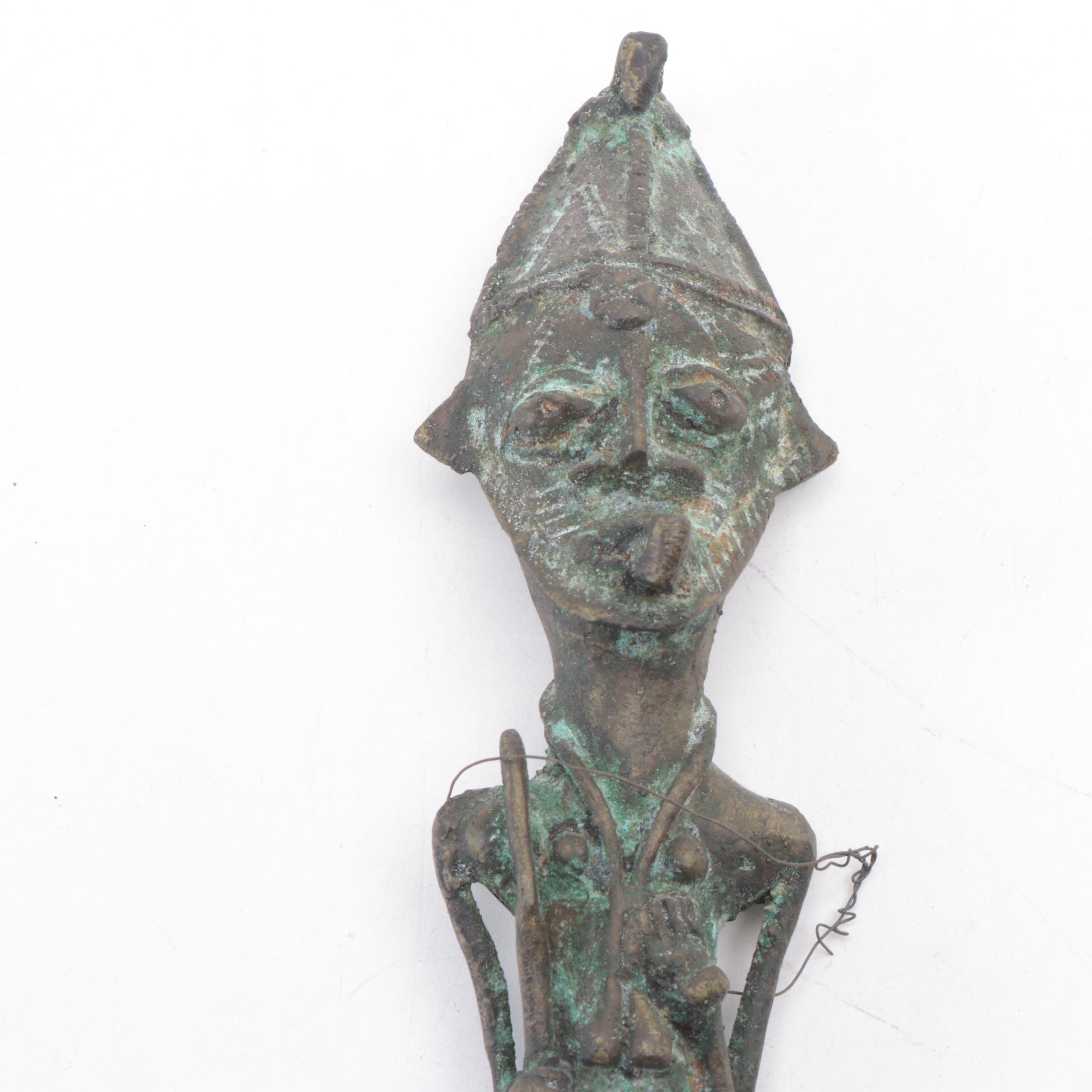 Souvenir Tuareg Dagger With Hand Scythe, Yoruba "Ada Ogun", Luba Spear, More