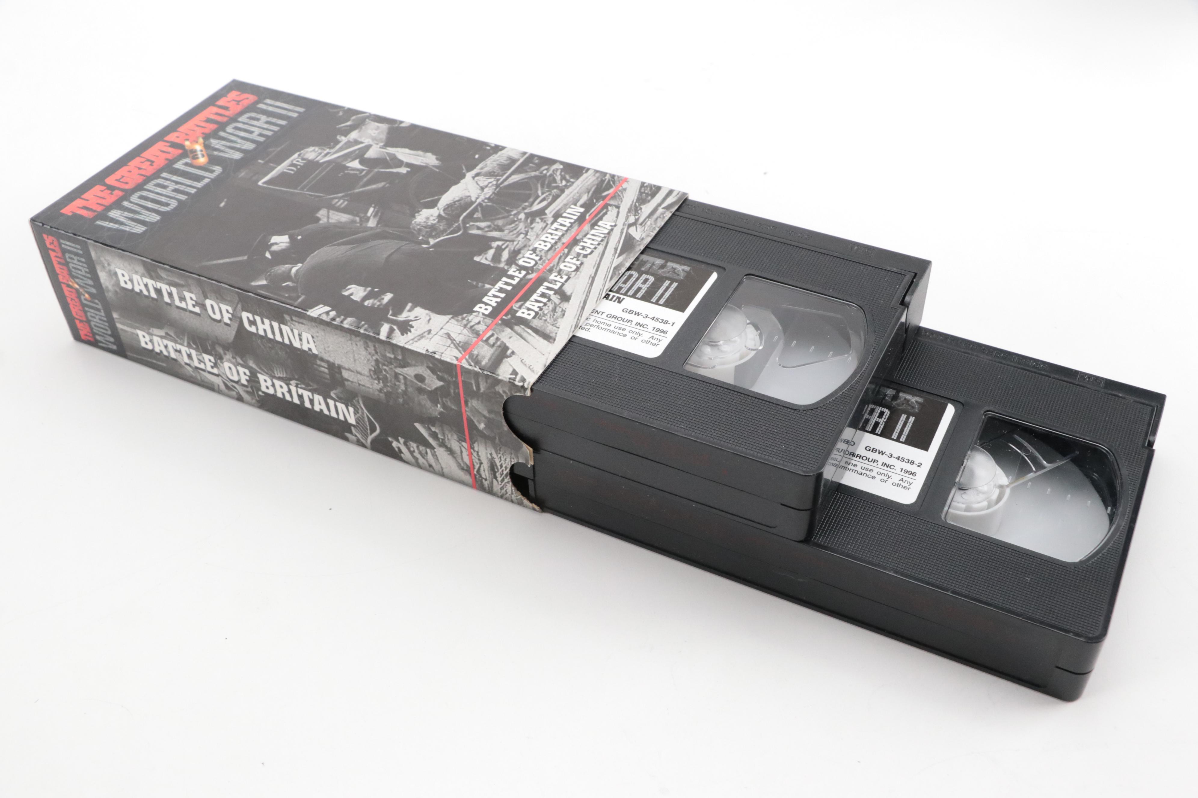 National Geographic Encyclopedia, World War II Documentaries and More VHS Tapes